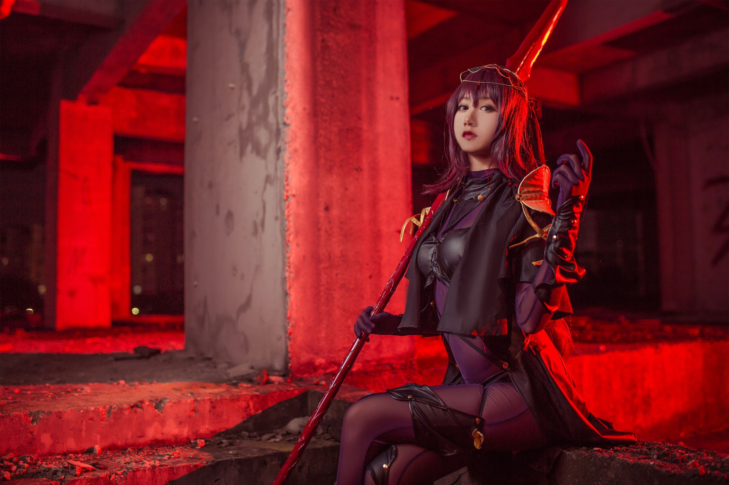 萌系小姐姐木绵绵OwO 斯卡哈