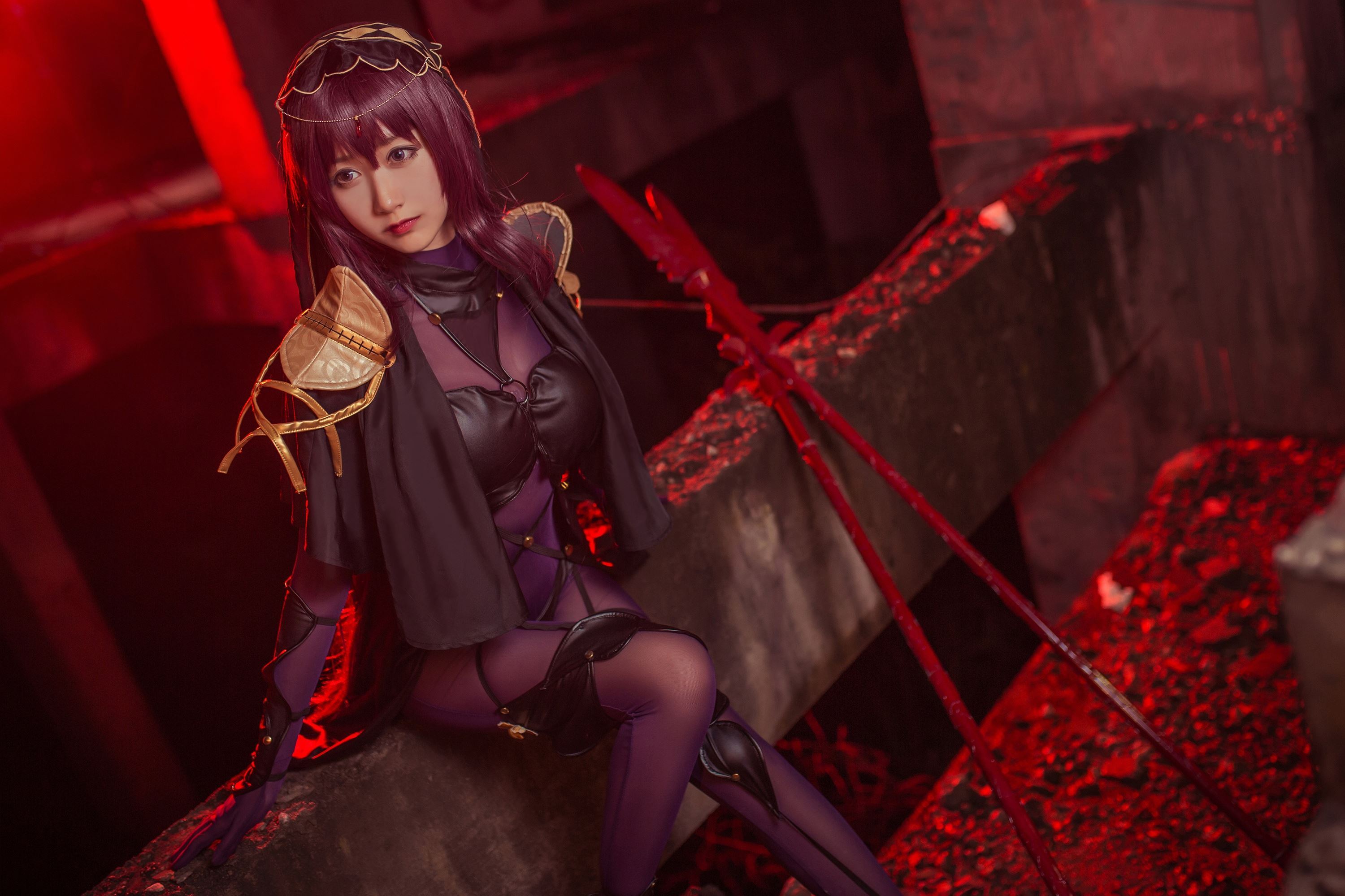 萌系小姐姐木绵绵OwO 斯卡哈