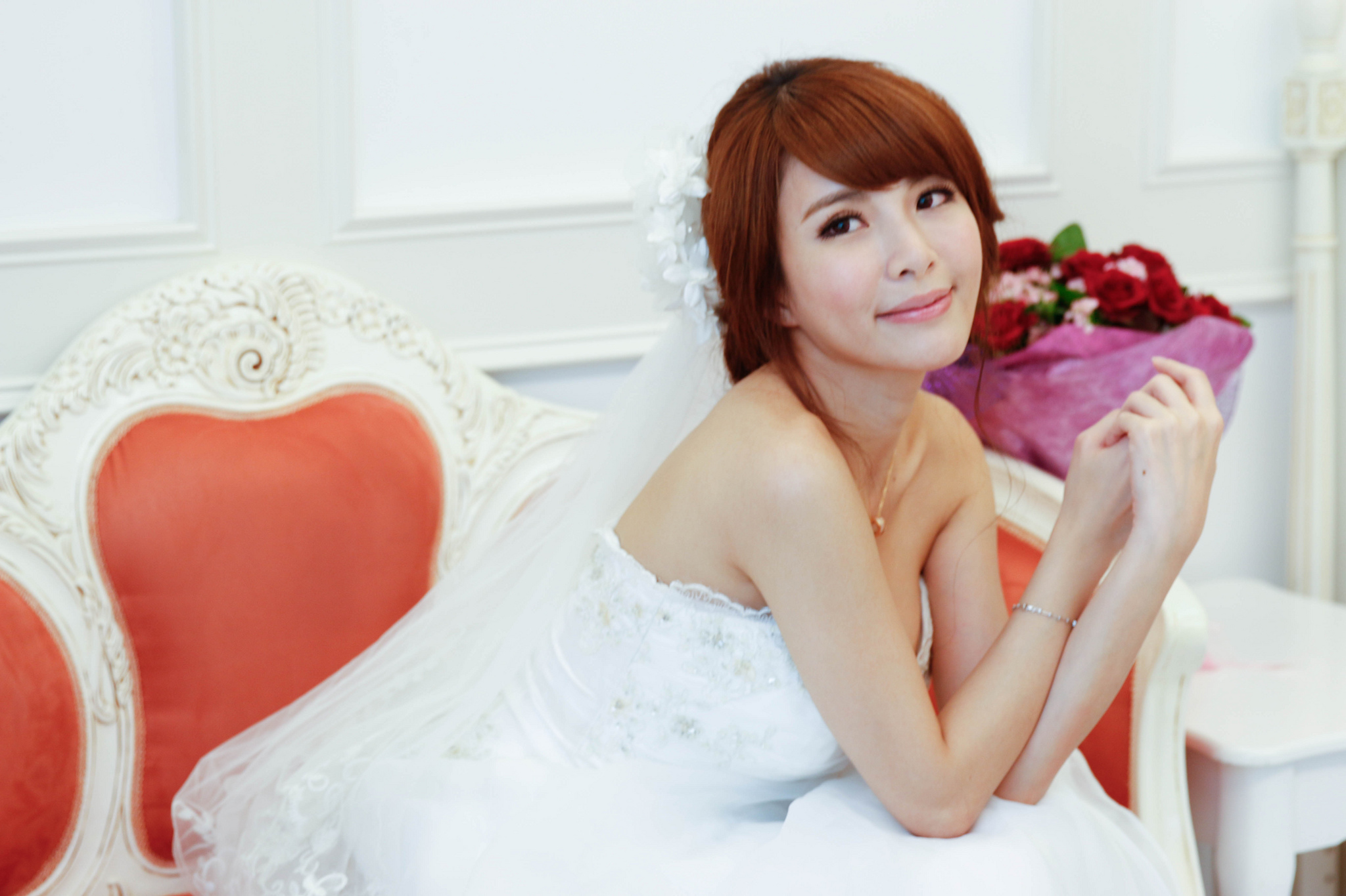 [Beautyleg番外篇]2014-05-18 拉拉主题棚拍 唯美婚纱风