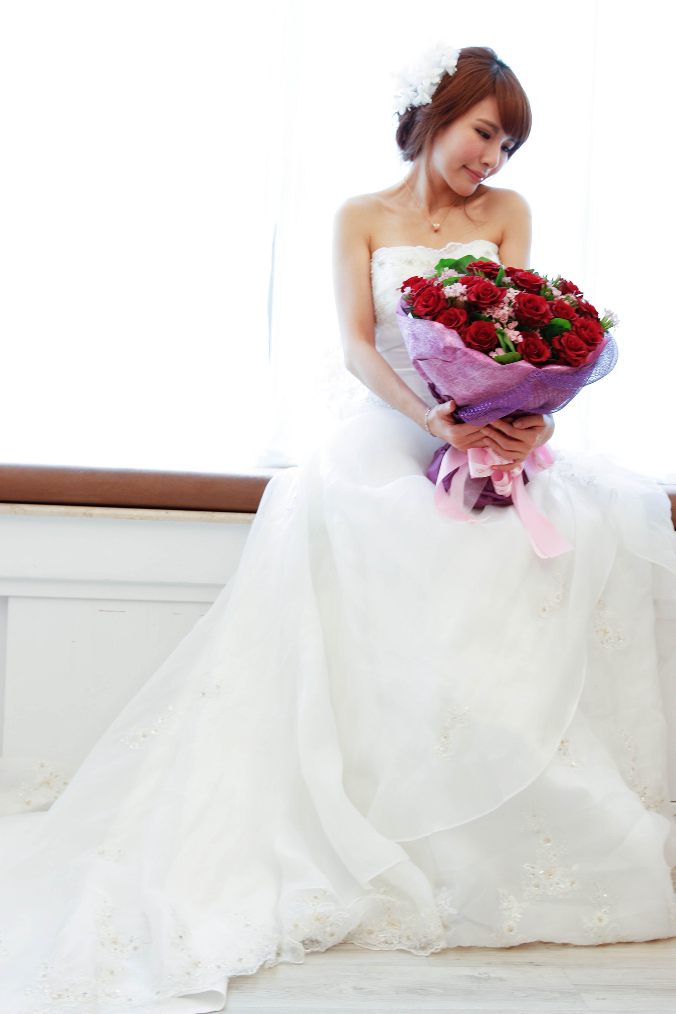 [Beautyleg番外篇]2014-05-18 拉拉主题棚拍 唯美婚纱风