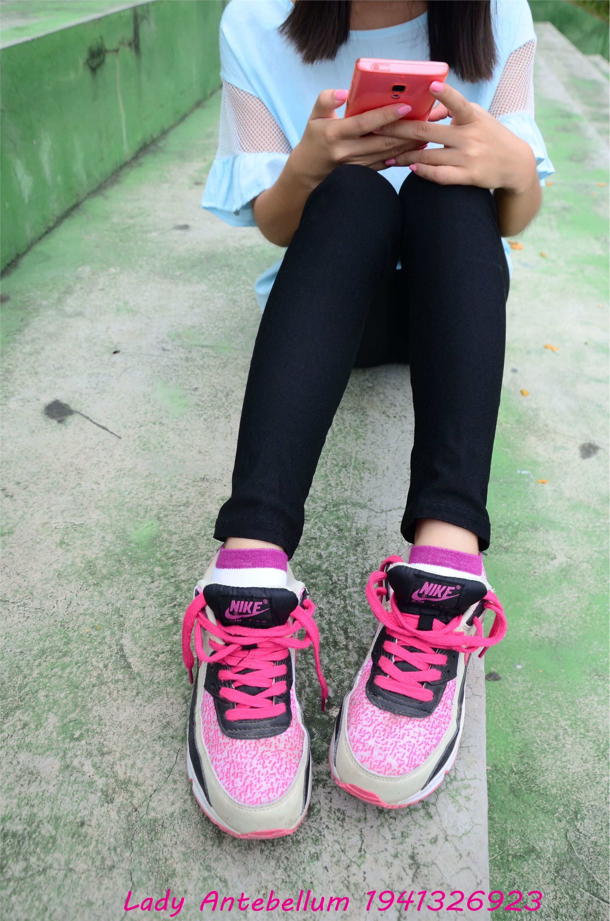 战前女神  恋足美腿棉袜女神级摄影套图 045