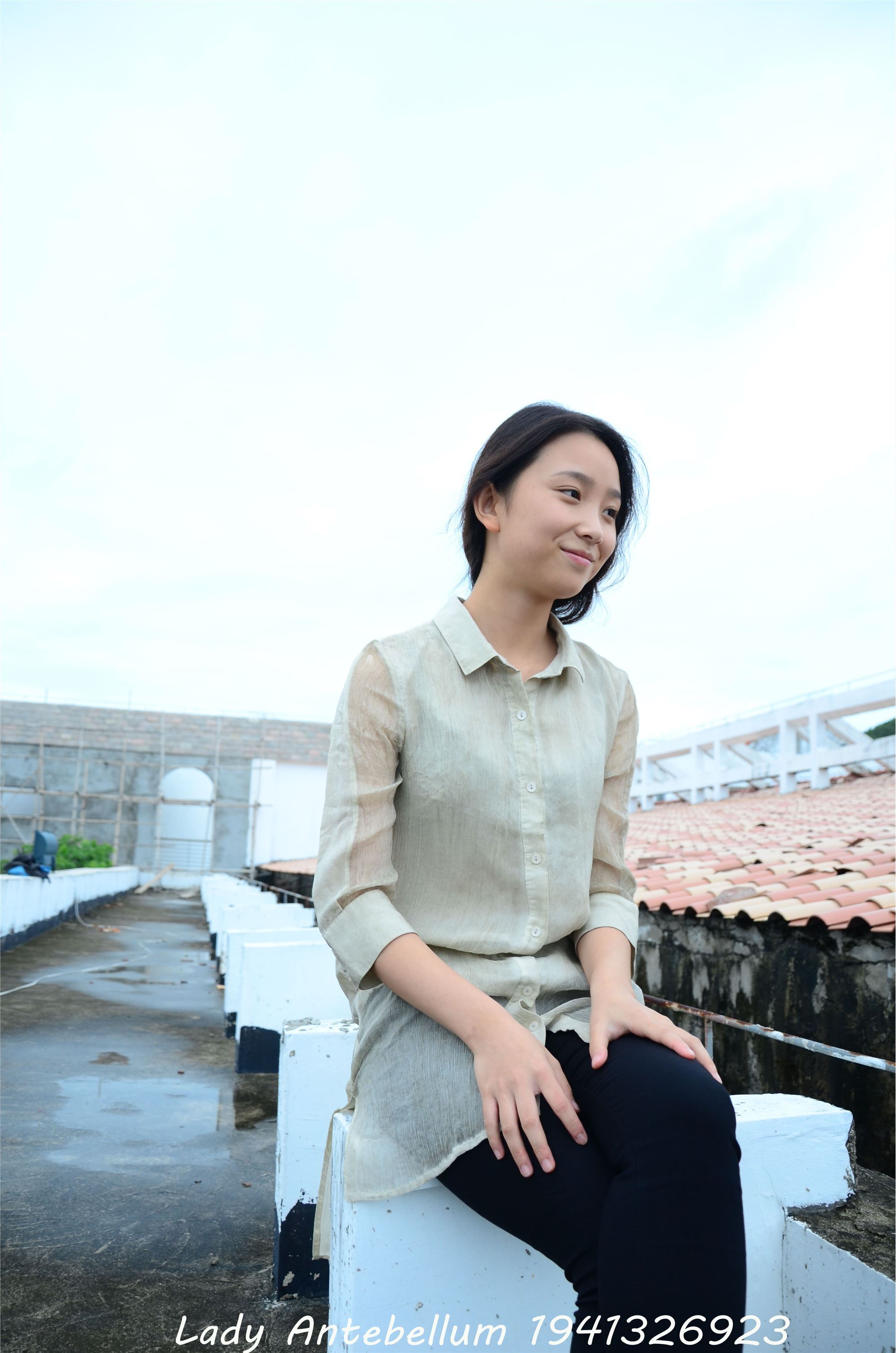 战前女神  恋足美腿棉袜女神级摄影套图 051