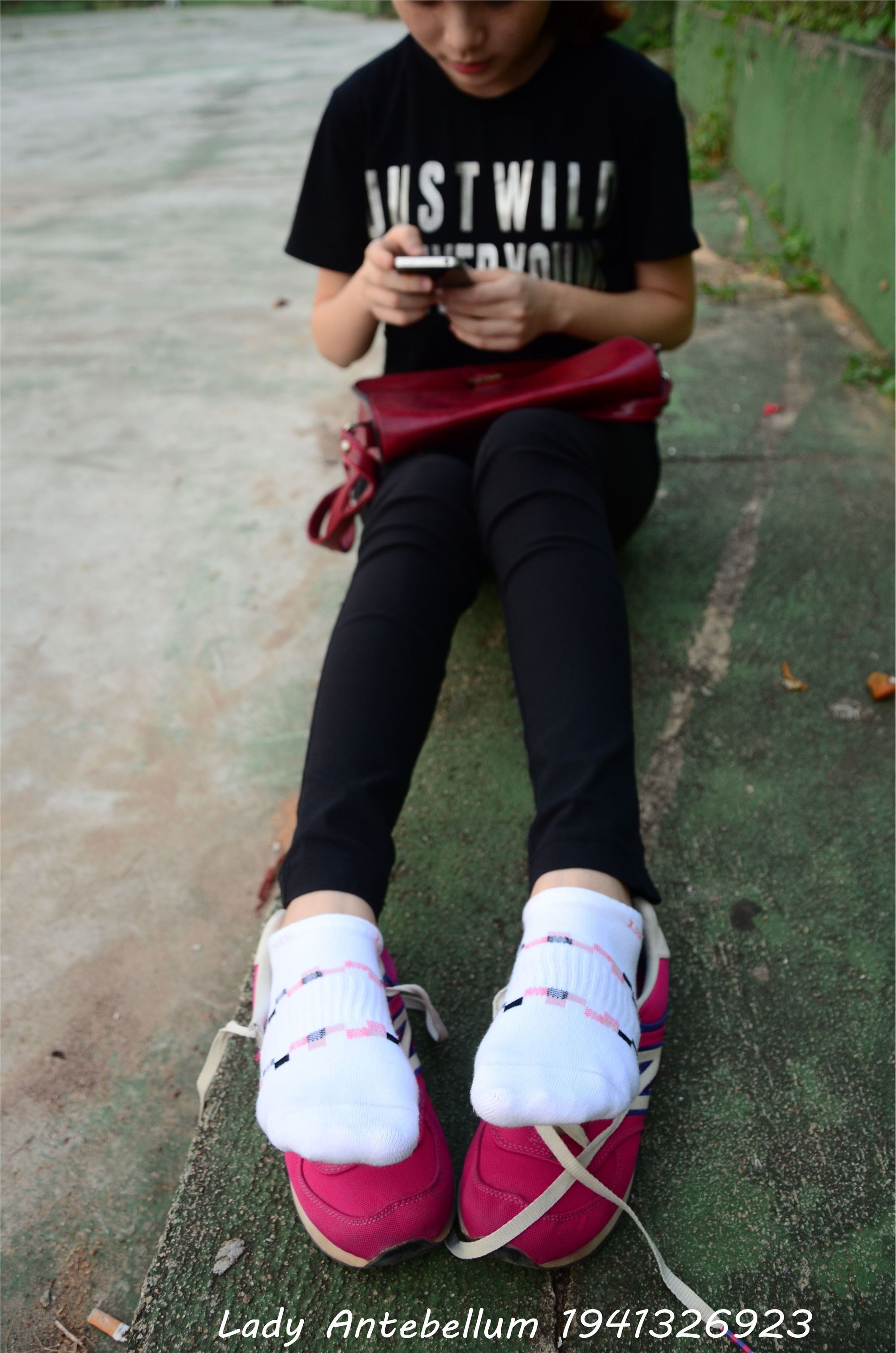 战前女神  恋足美腿棉袜女神级摄影套图 062