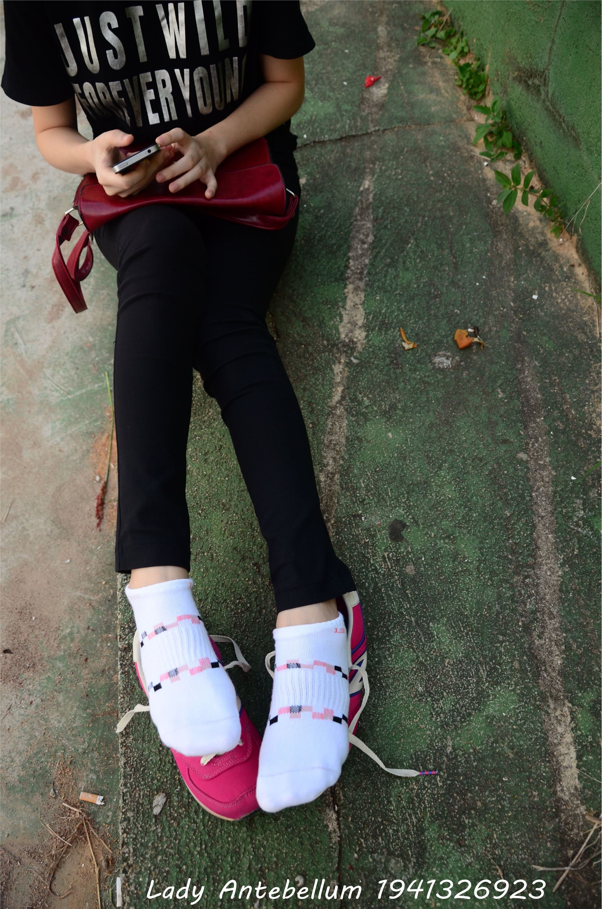 战前女神  恋足美腿棉袜女神级摄影套图 062