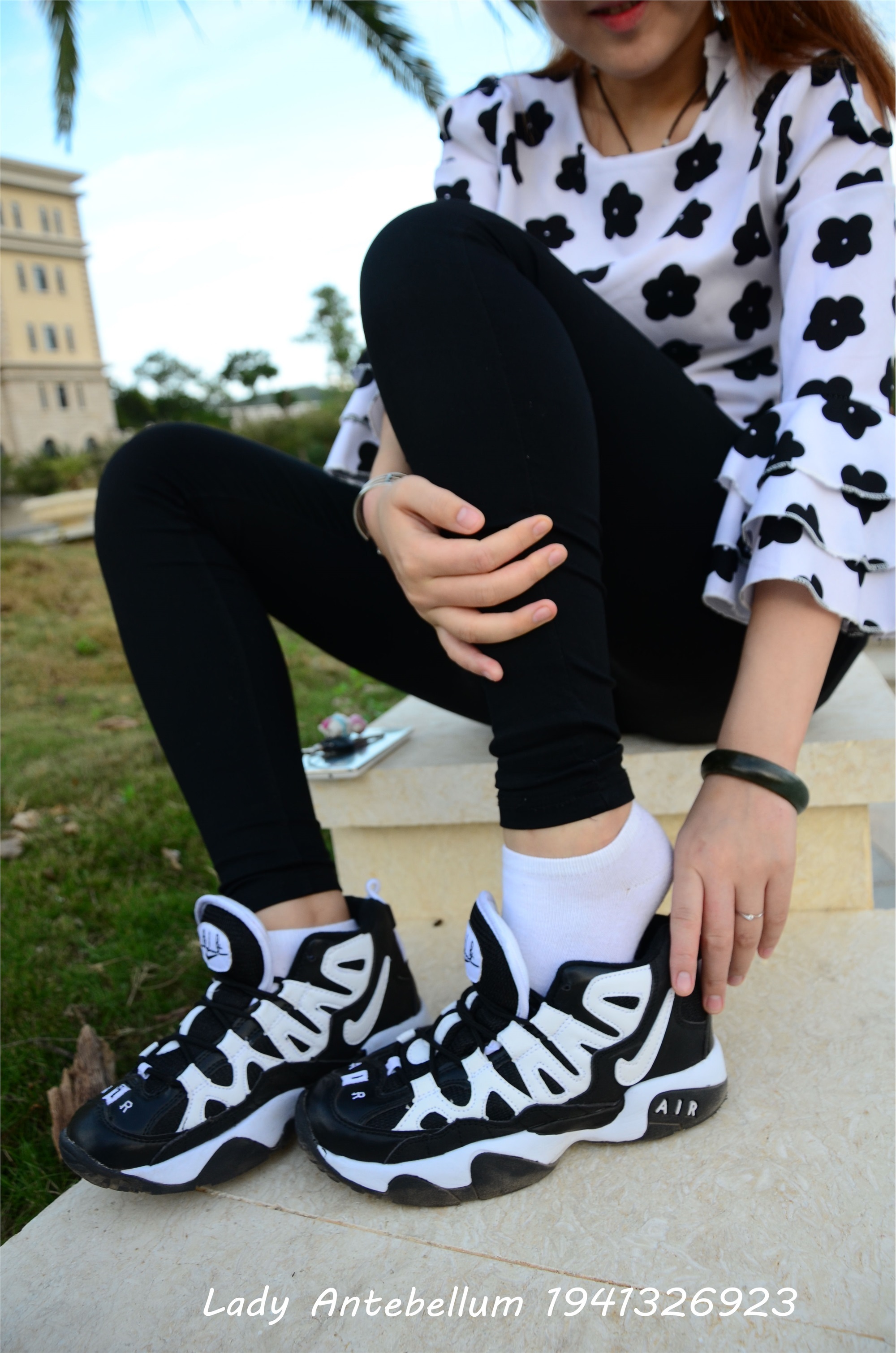 战前女神  恋足美腿棉袜女神级摄影套图 063