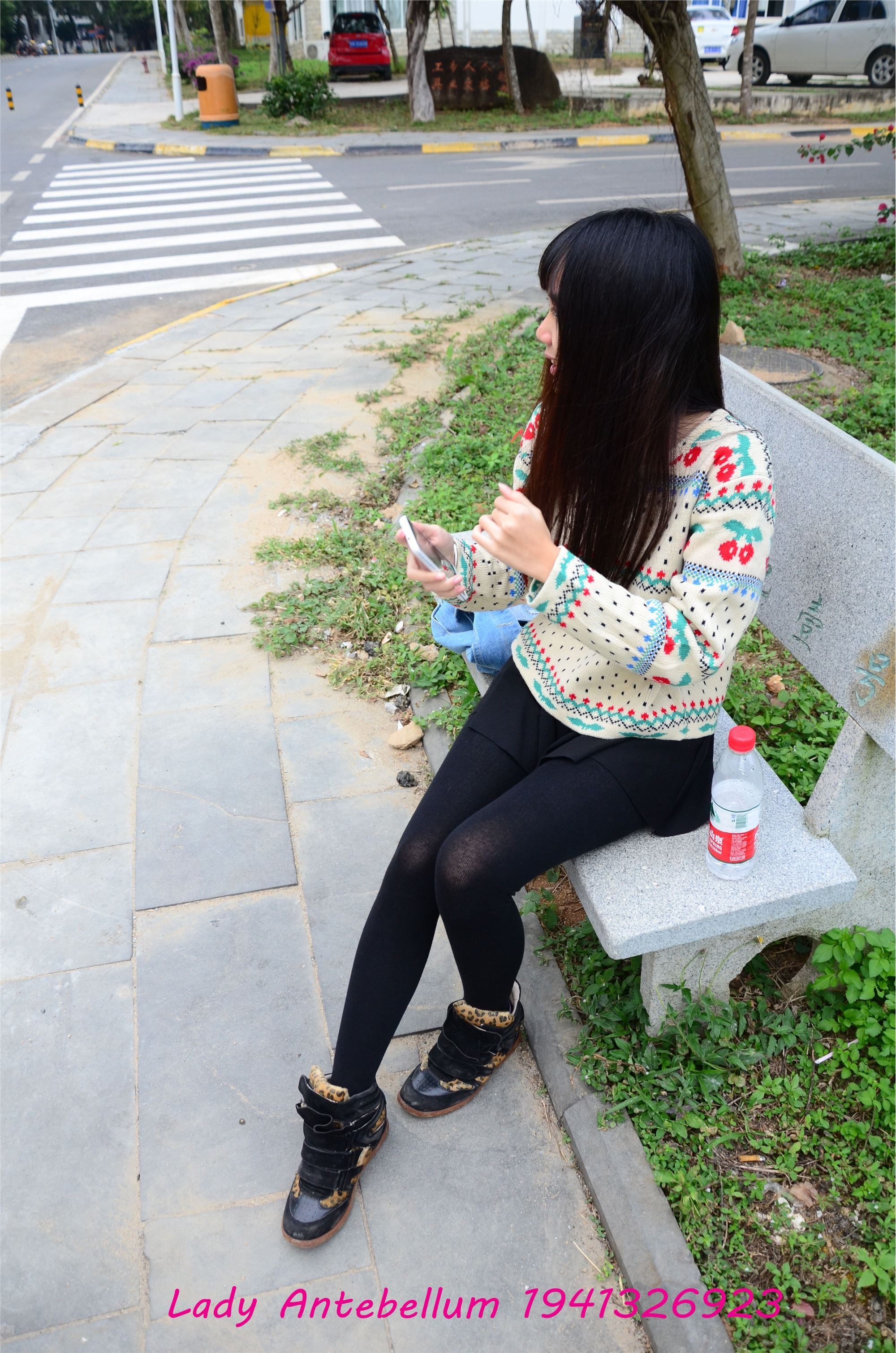 战前女神  恋足美腿棉袜女神级摄影套图 074