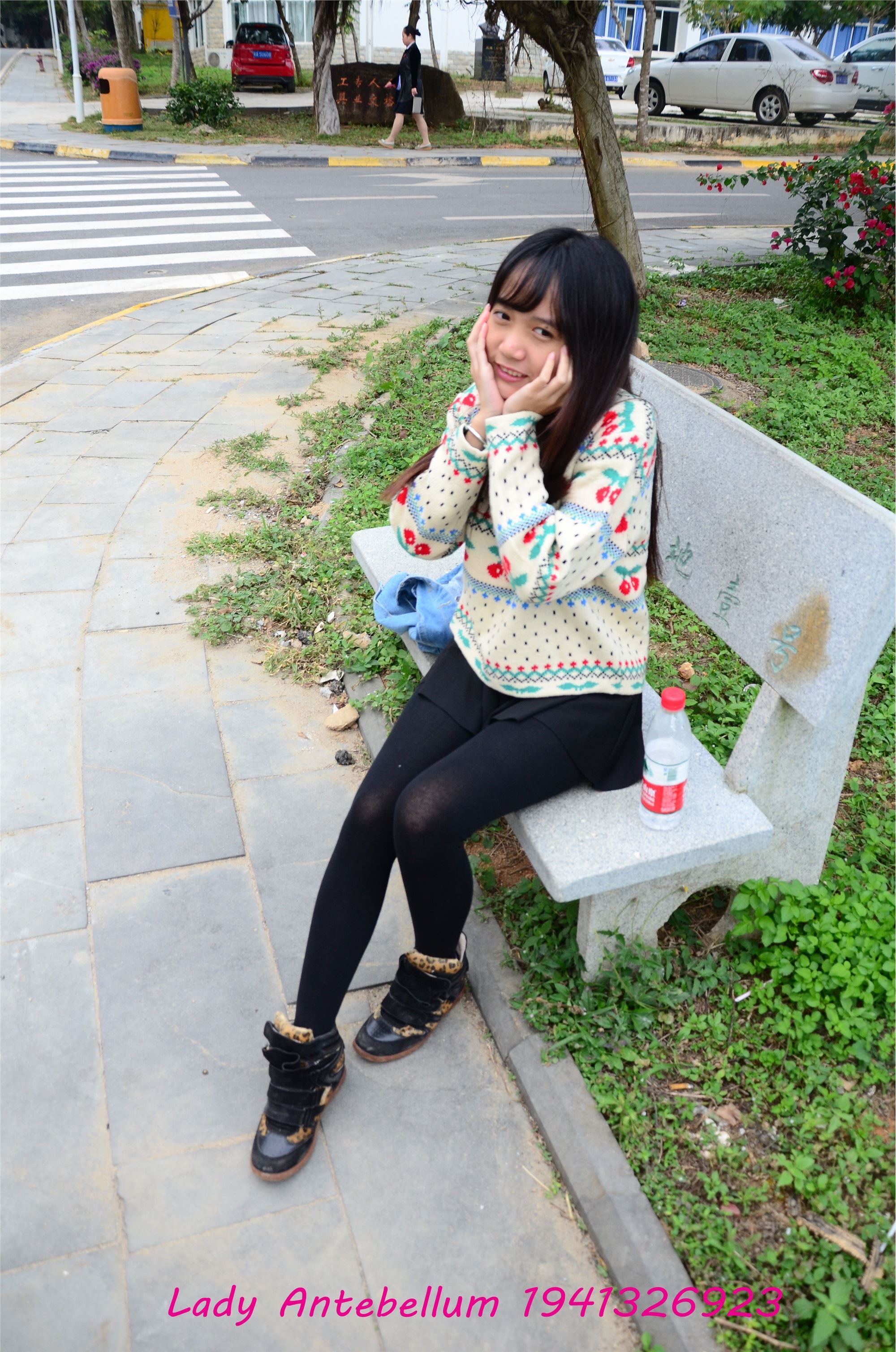 战前女神  恋足美腿棉袜女神级摄影套图 074