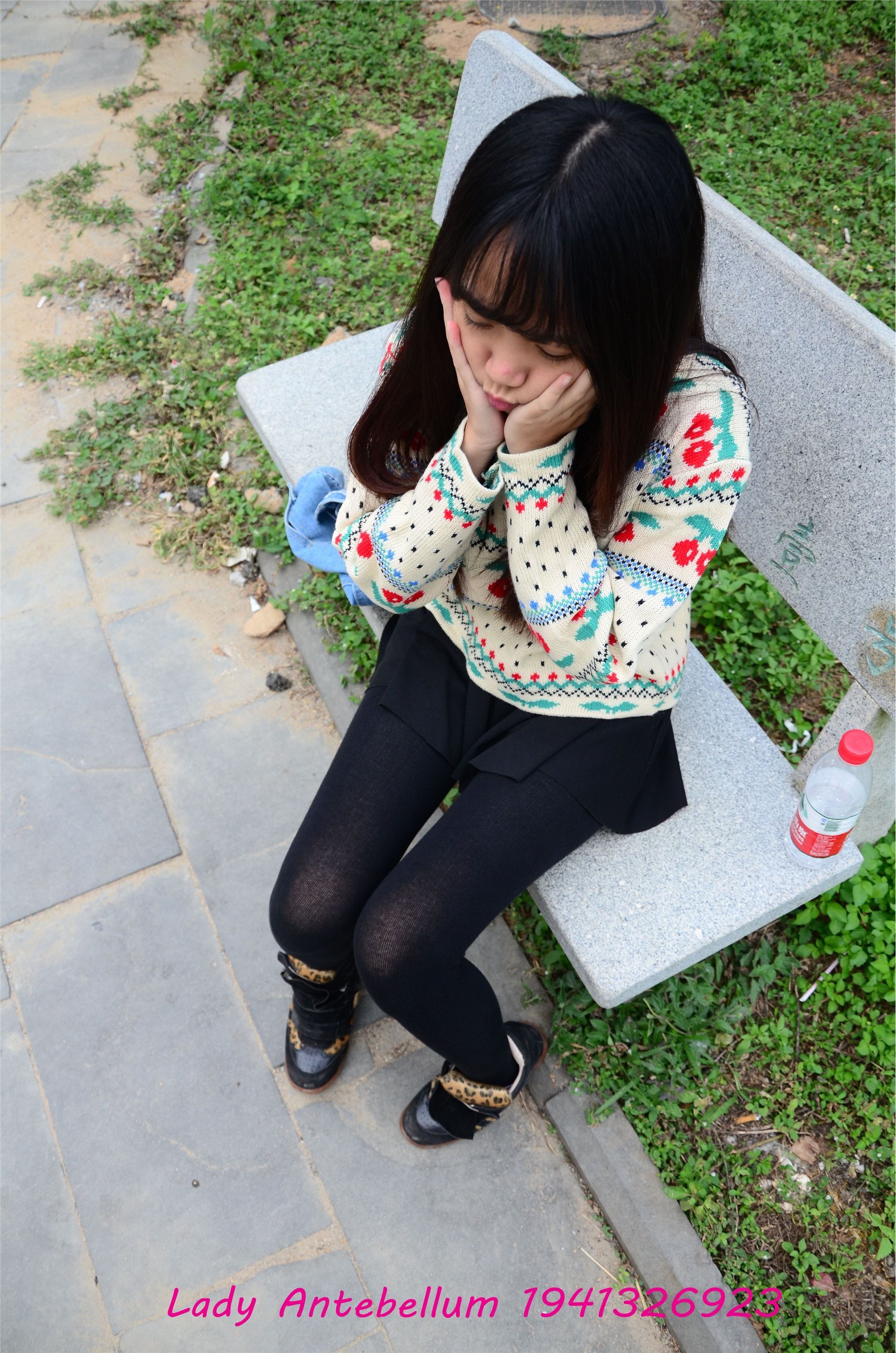 战前女神  恋足美腿棉袜女神级摄影套图 074