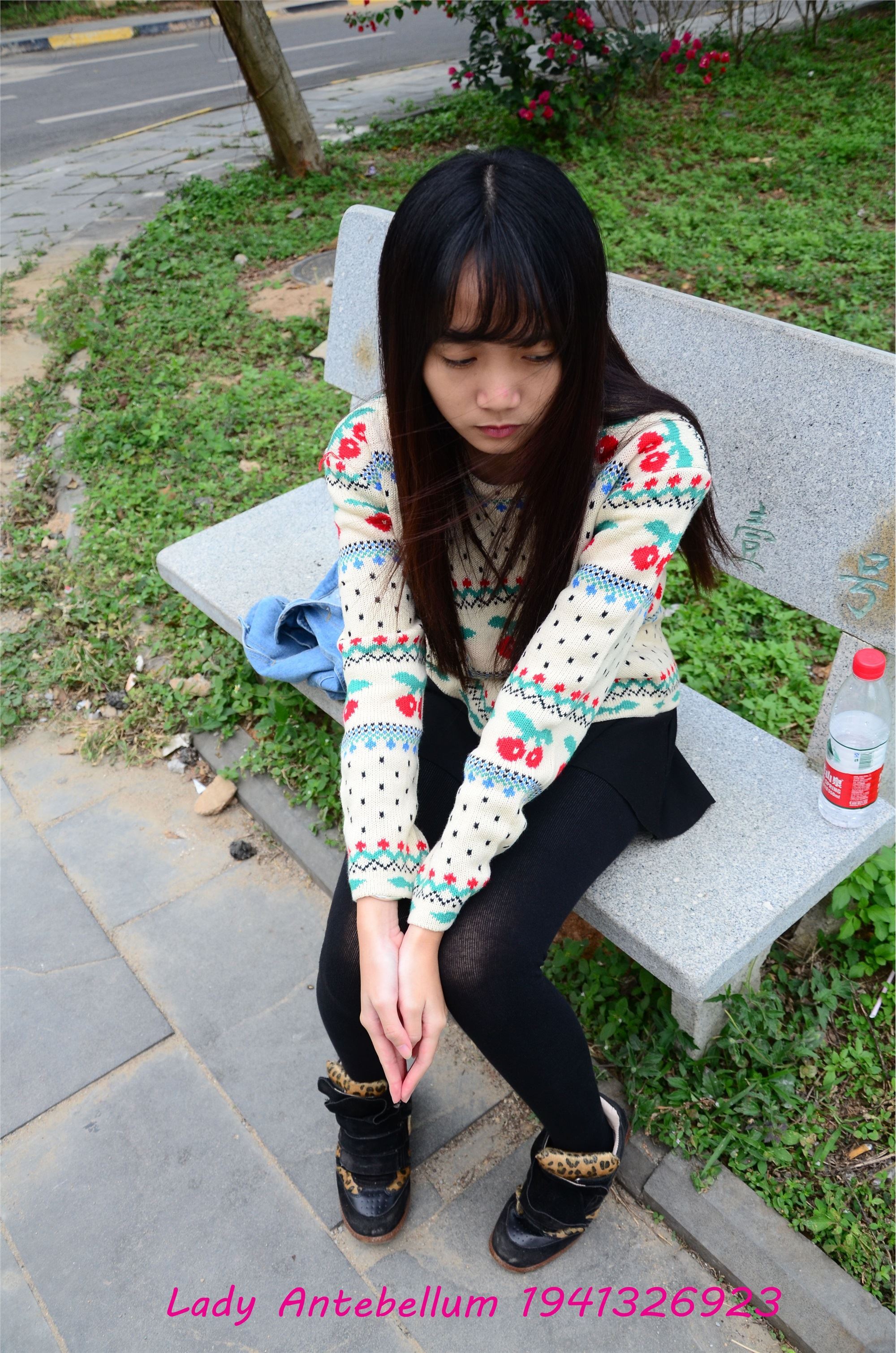 战前女神  恋足美腿棉袜女神级摄影套图 074