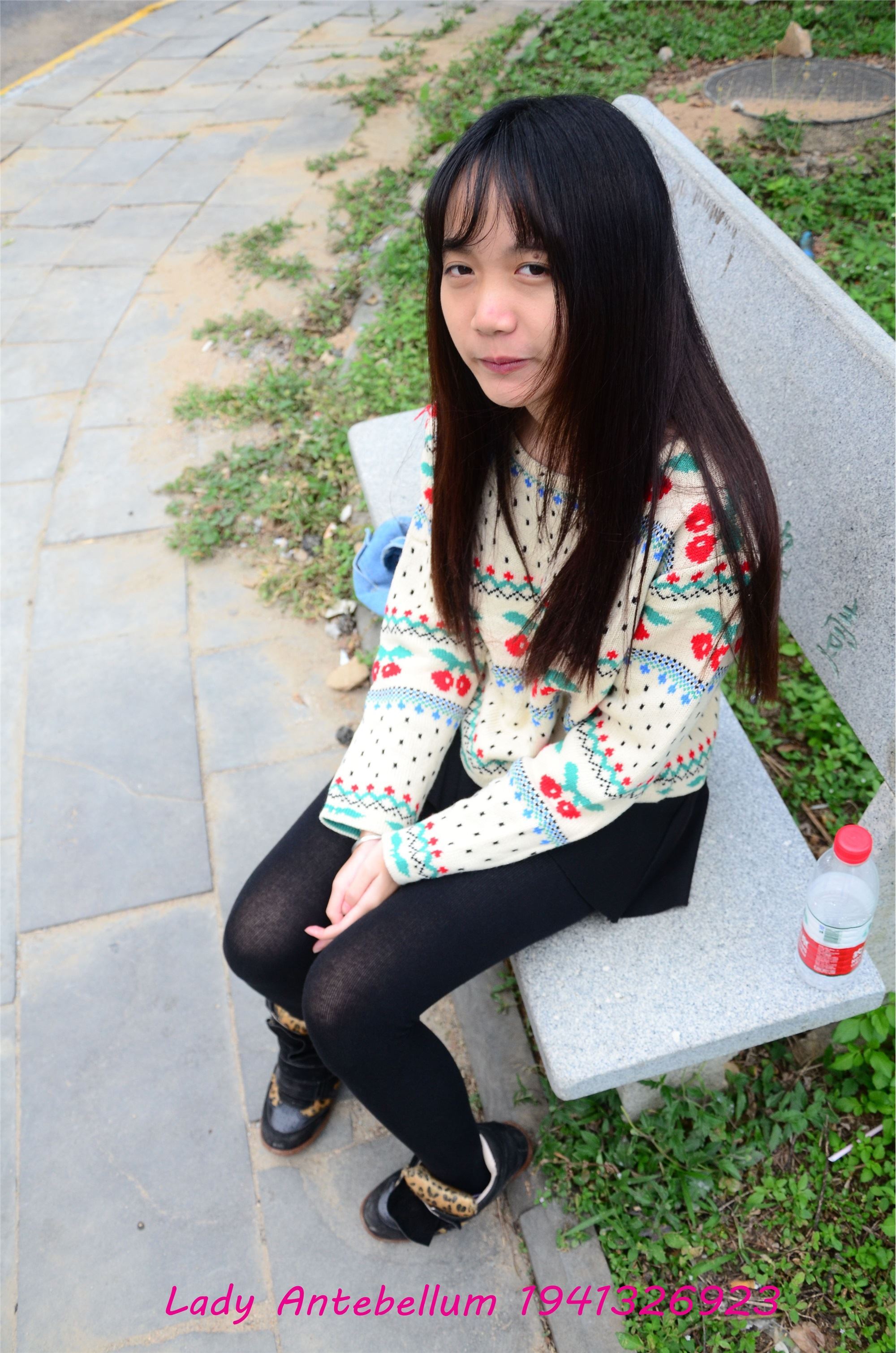 战前女神  恋足美腿棉袜女神级摄影套图 074