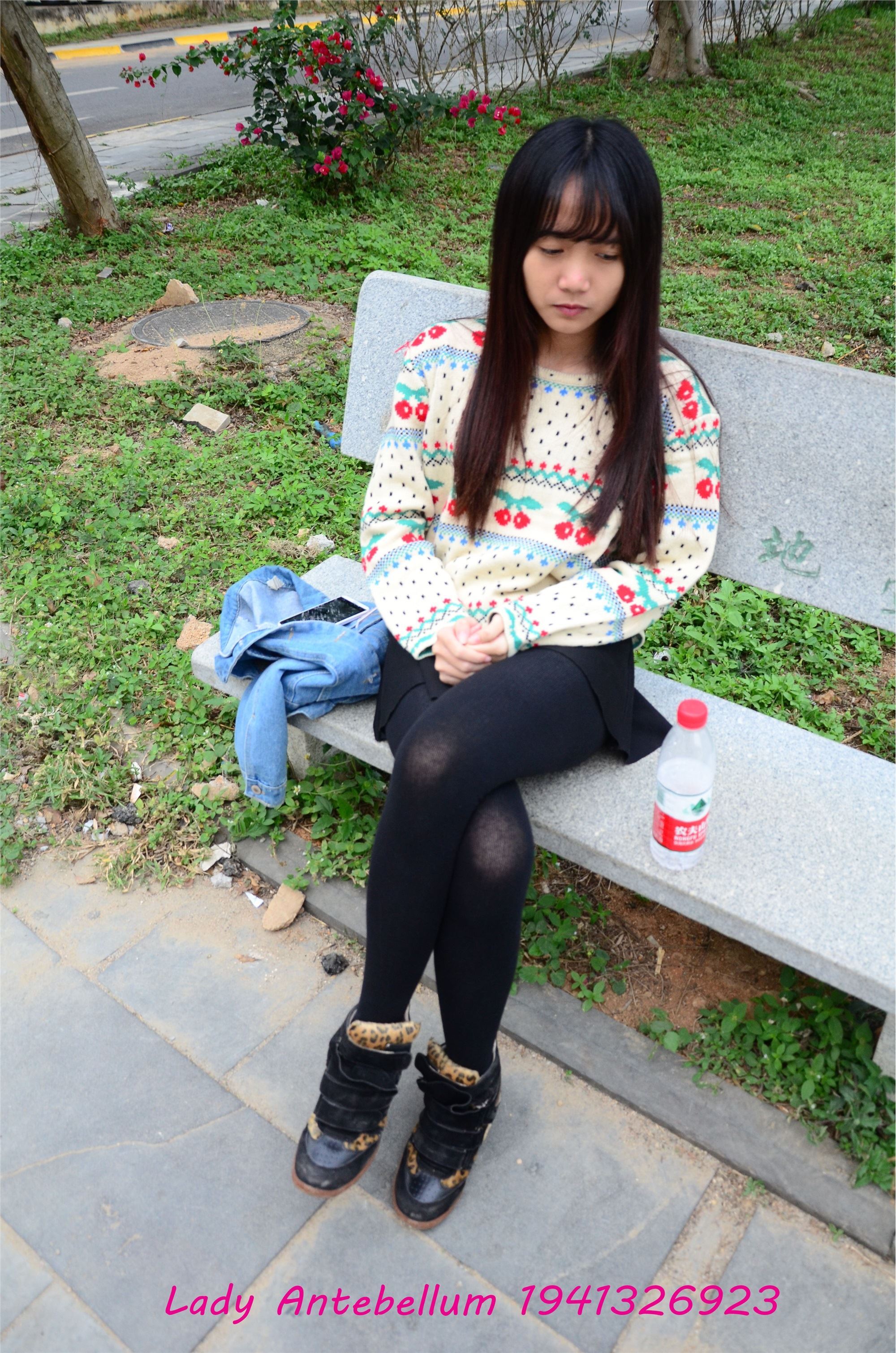 战前女神  恋足美腿棉袜女神级摄影套图 074