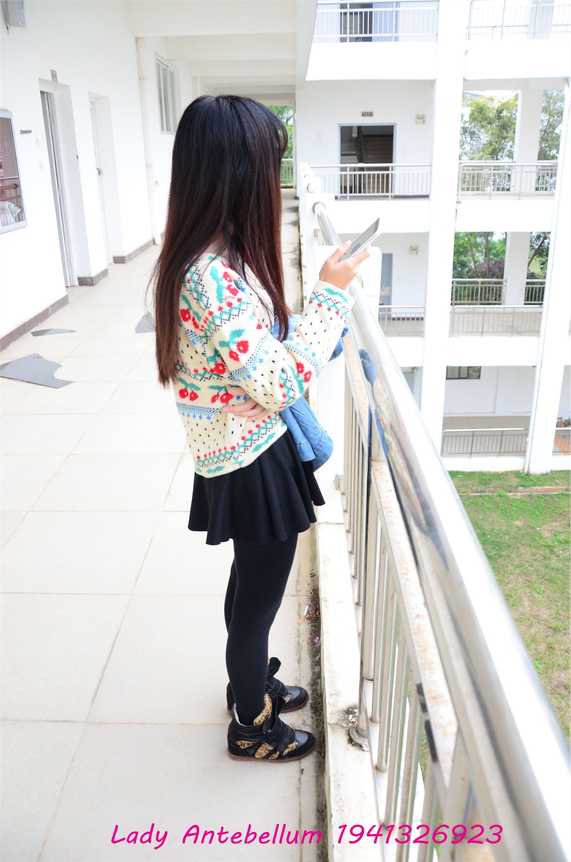 战前女神  恋足美腿棉袜女神级摄影套图 074