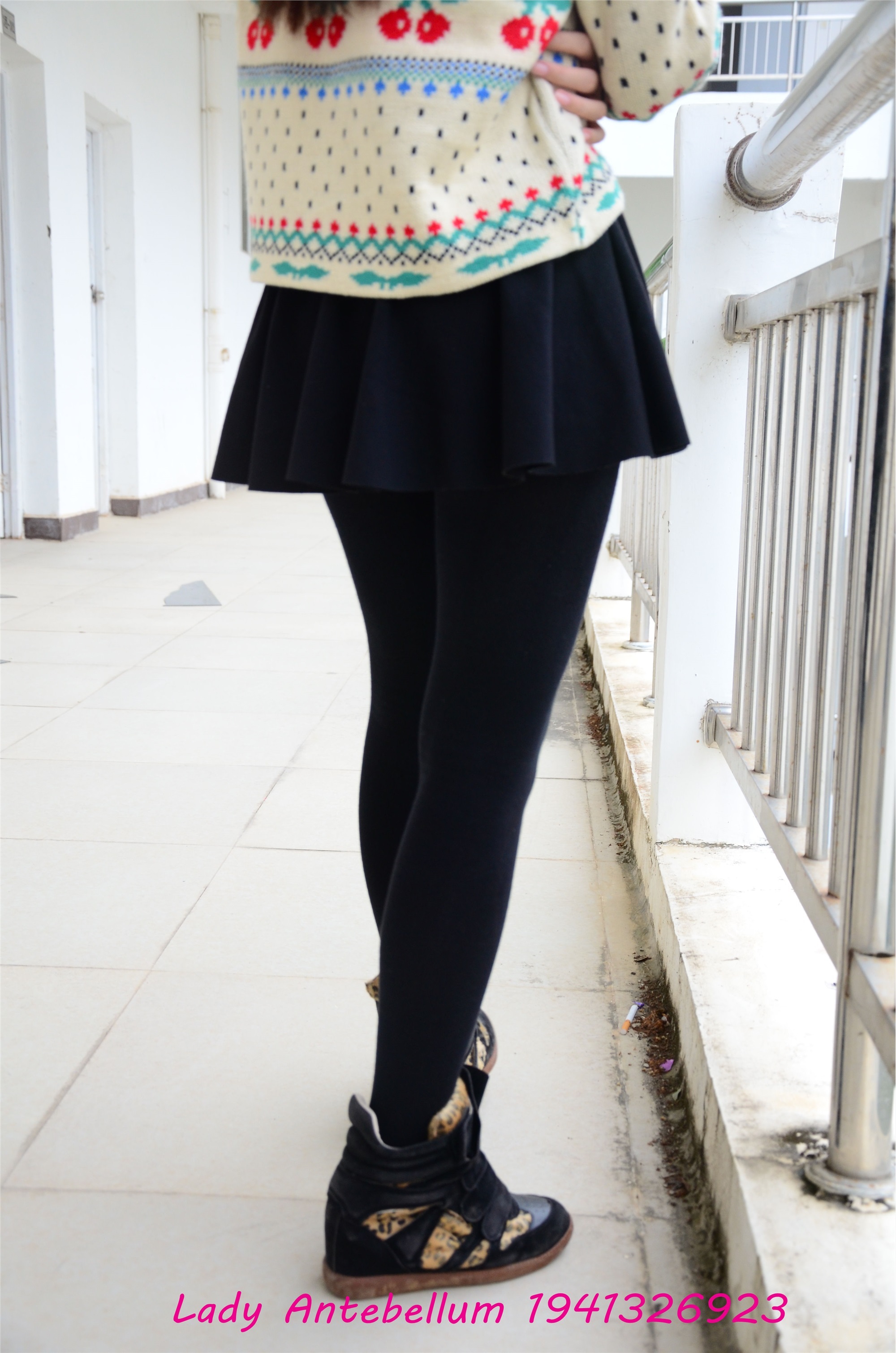 战前女神  恋足美腿棉袜女神级摄影套图 074