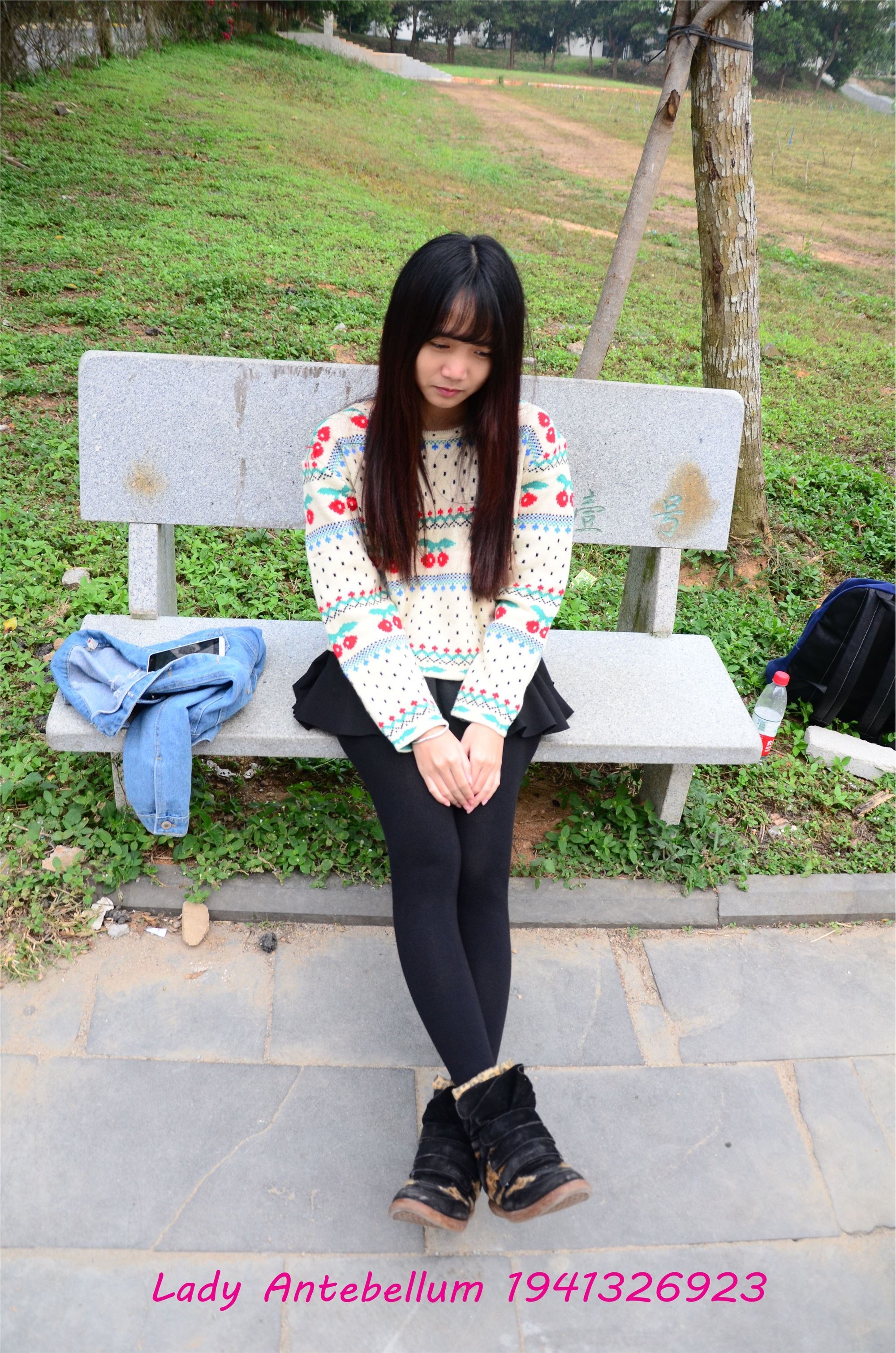 战前女神  恋足美腿棉袜女神级摄影套图 074