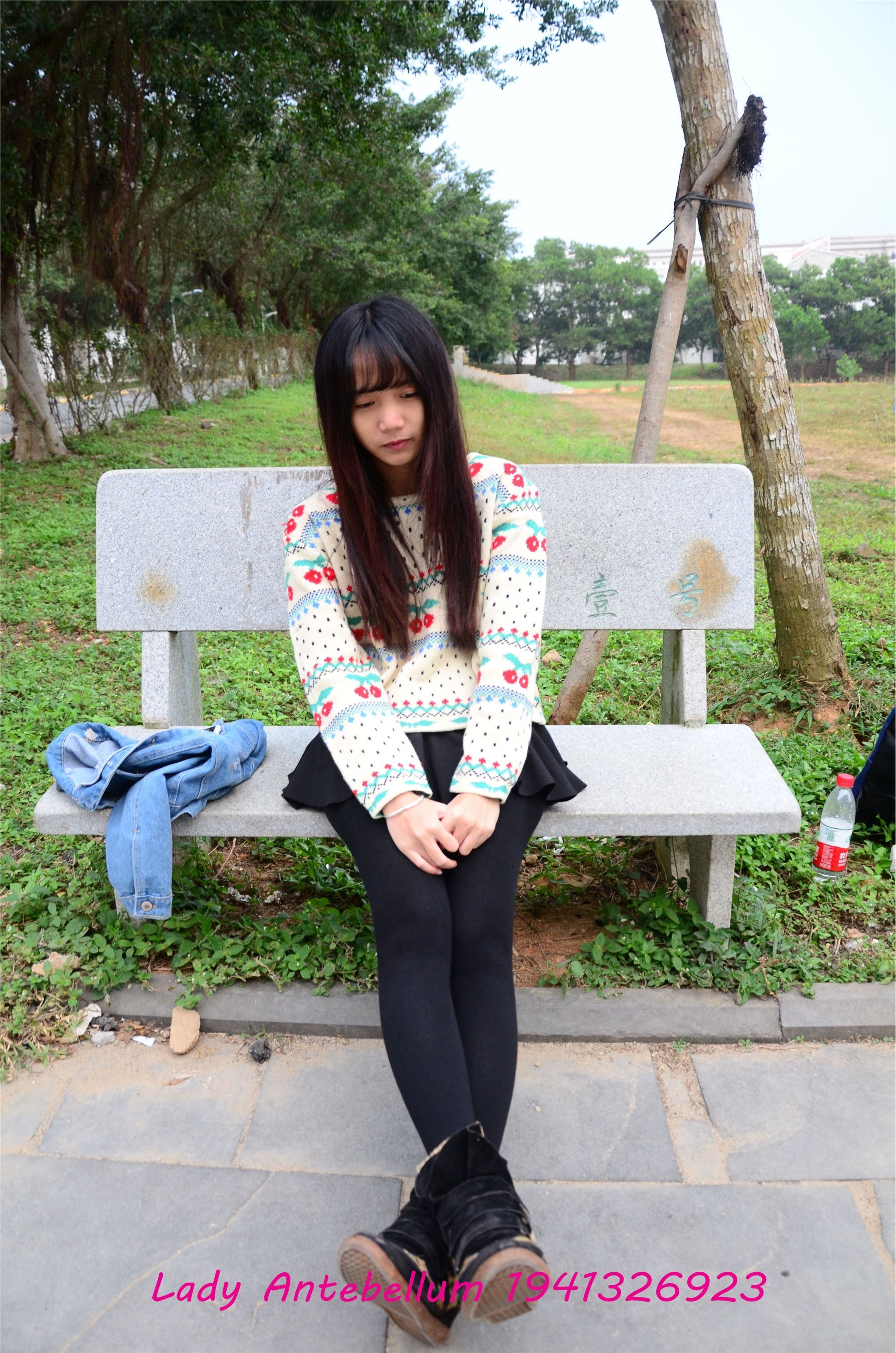 战前女神  恋足美腿棉袜女神级摄影套图 074