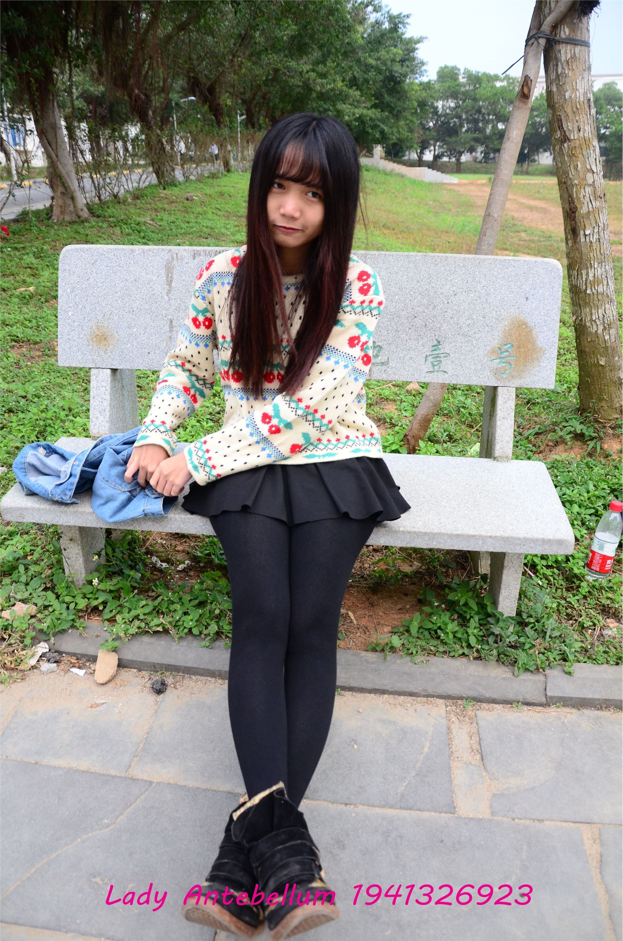 战前女神  恋足美腿棉袜女神级摄影套图 074