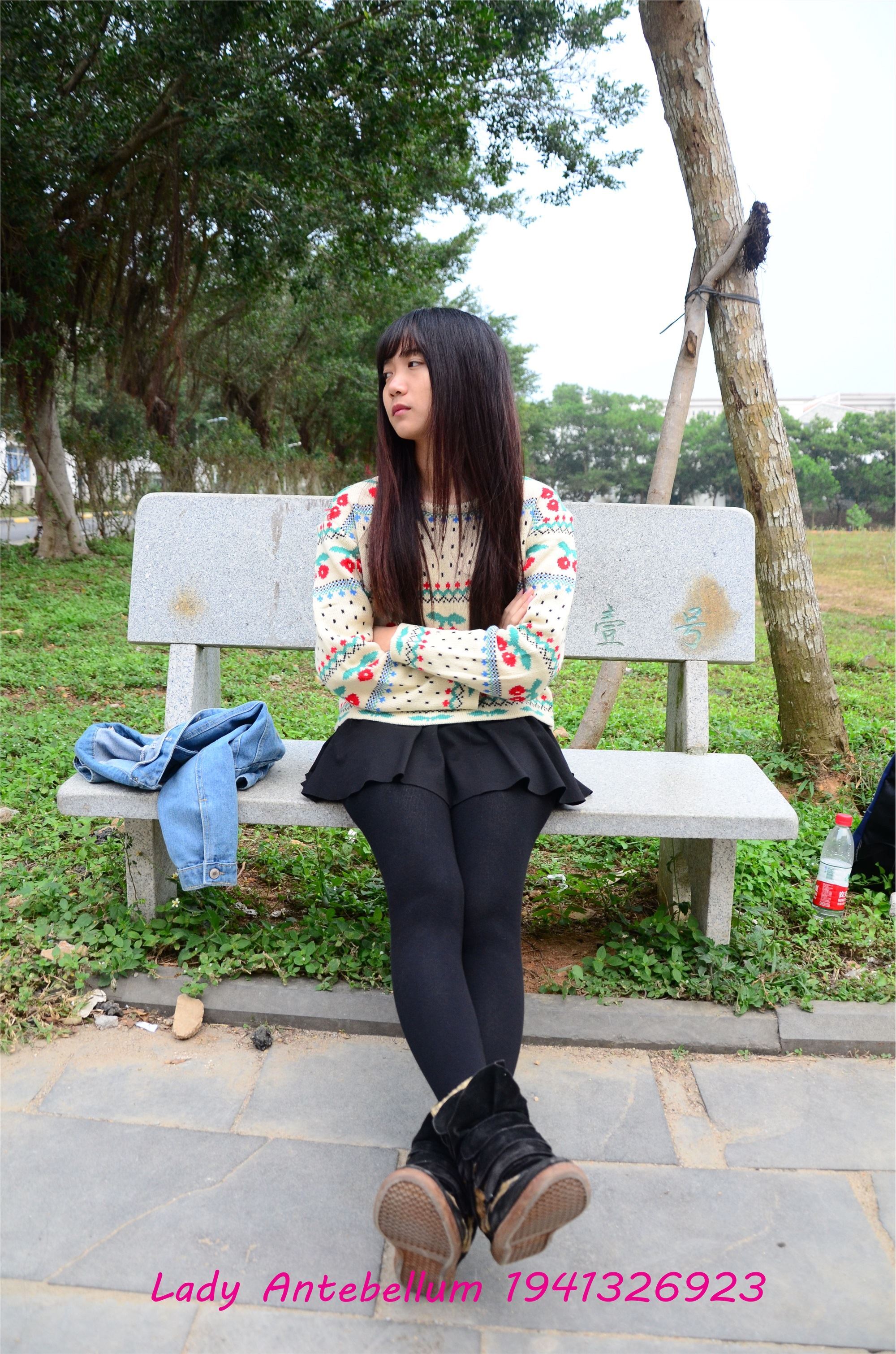 战前女神  恋足美腿棉袜女神级摄影套图 074