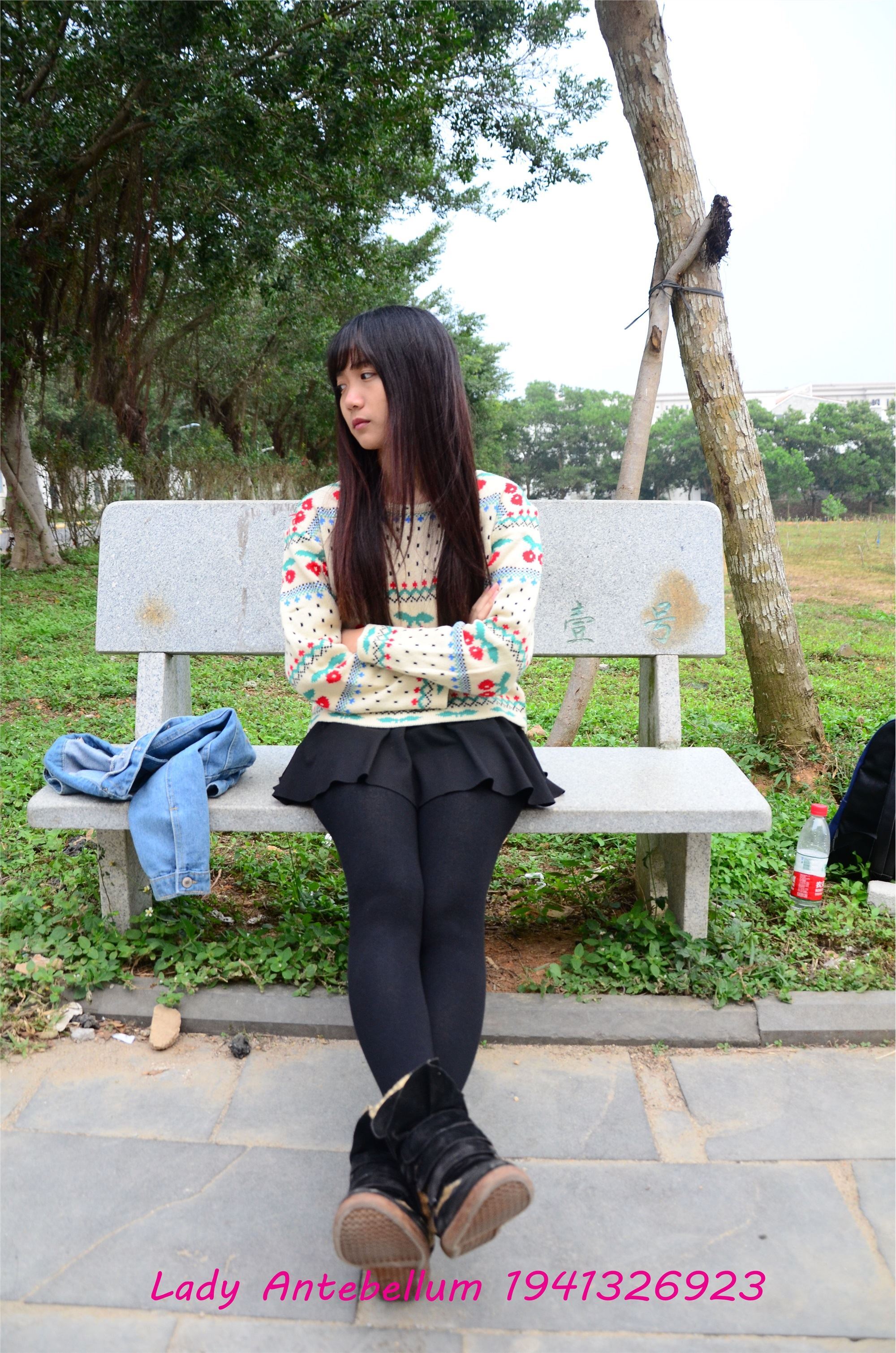 战前女神  恋足美腿棉袜女神级摄影套图 074