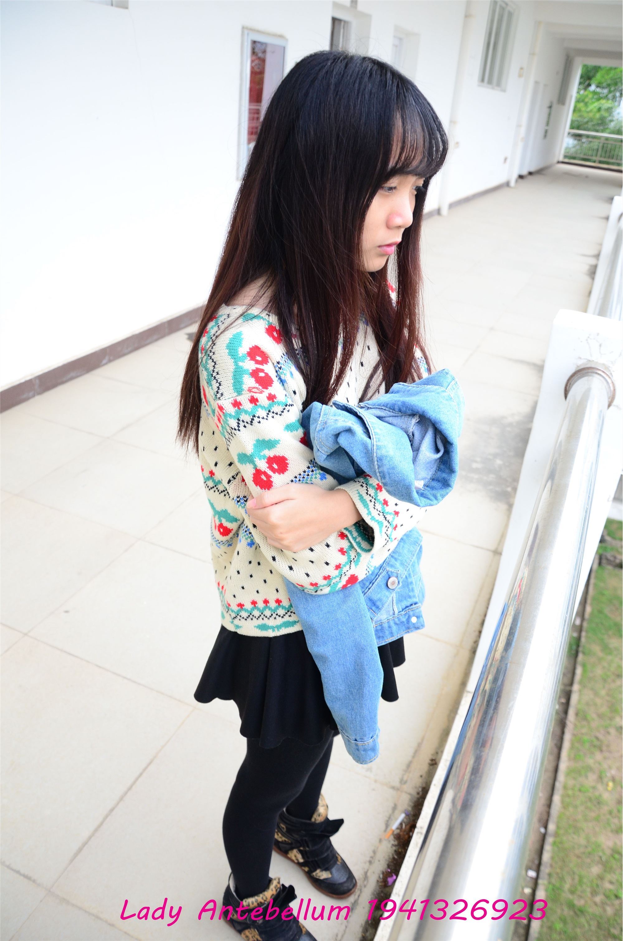 战前女神  恋足美腿棉袜女神级摄影套图 074