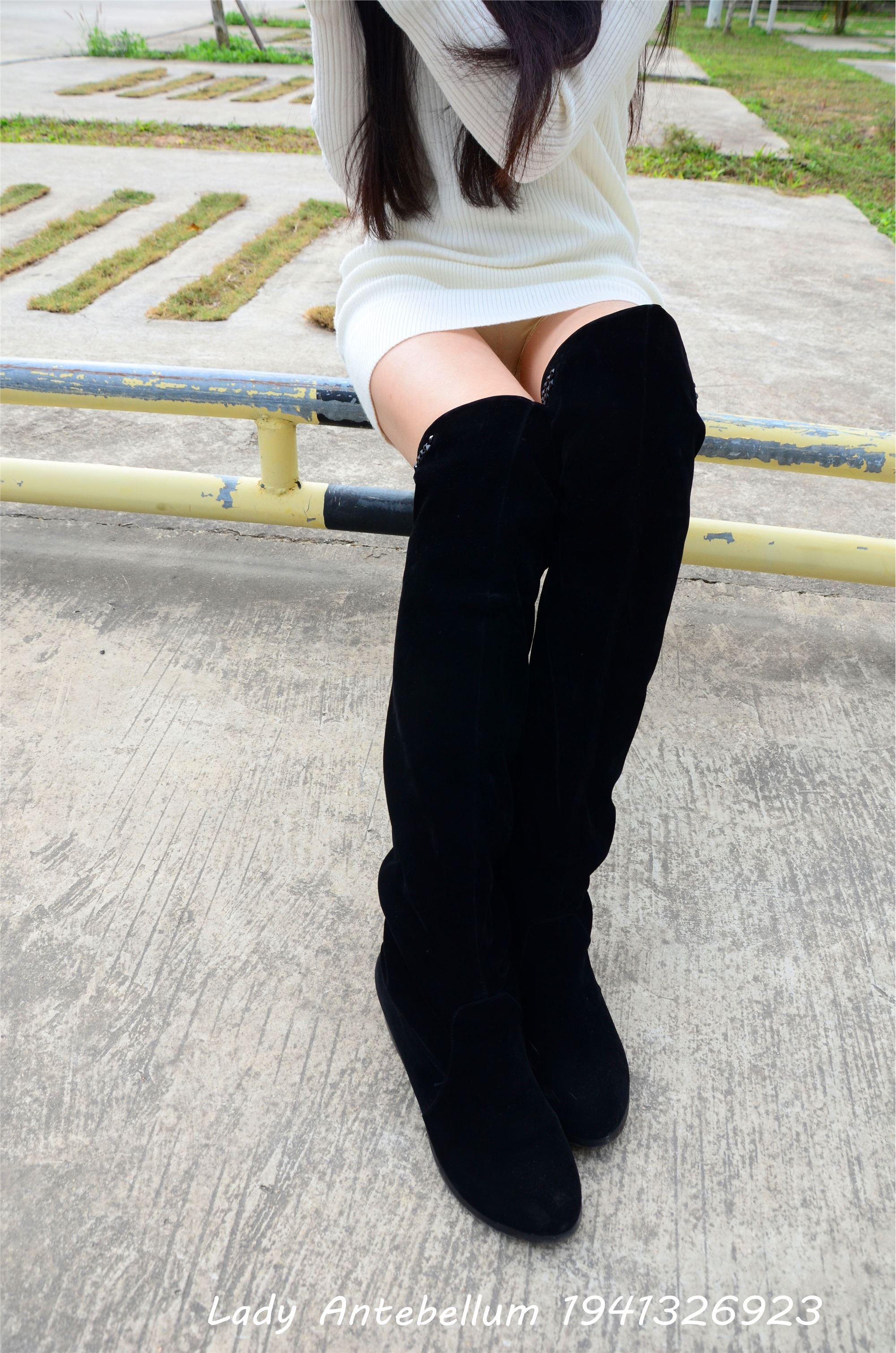 战前女神  恋足美腿棉袜女神级摄影套图 075