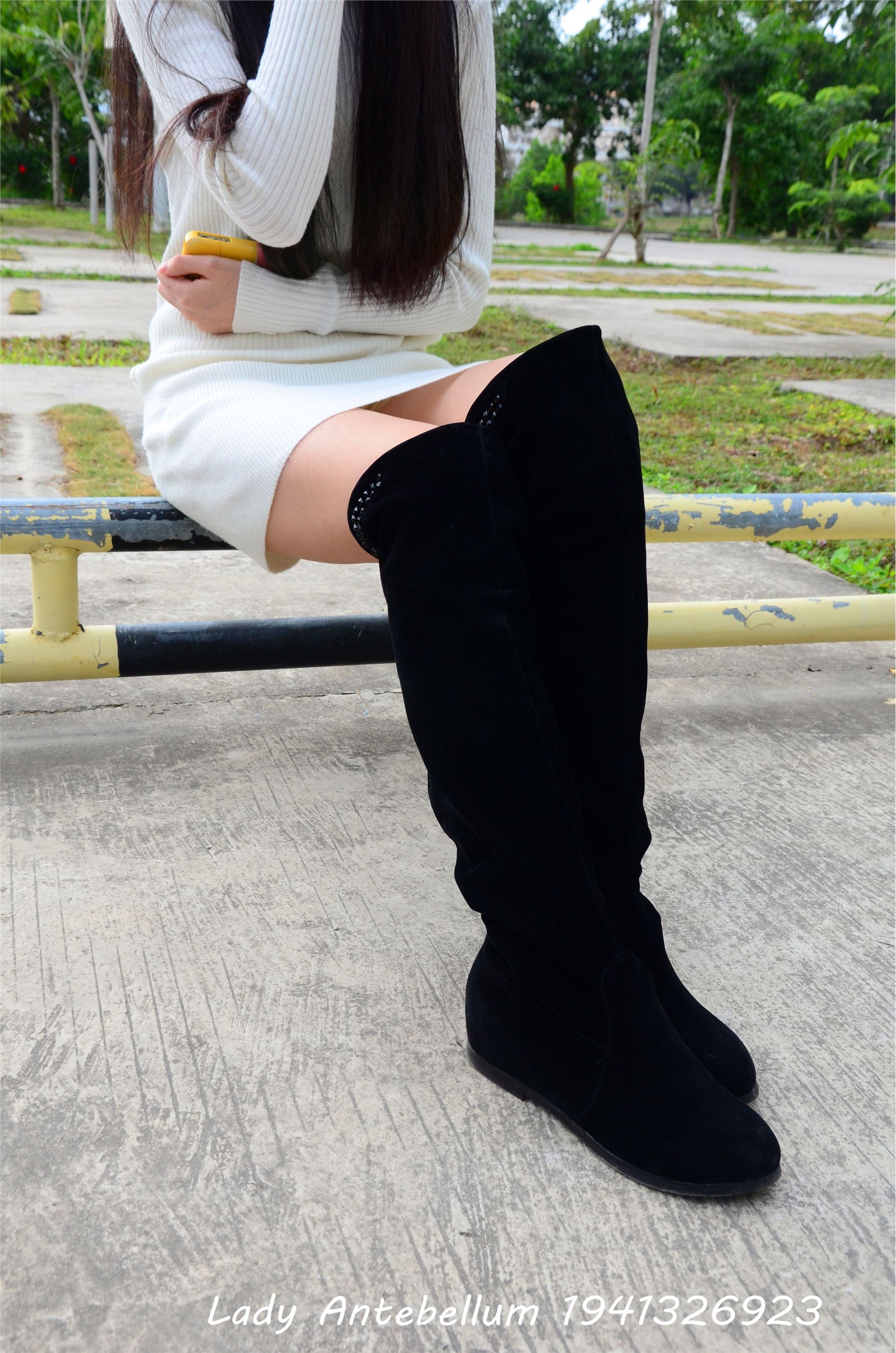 战前女神  恋足美腿棉袜女神级摄影套图 075