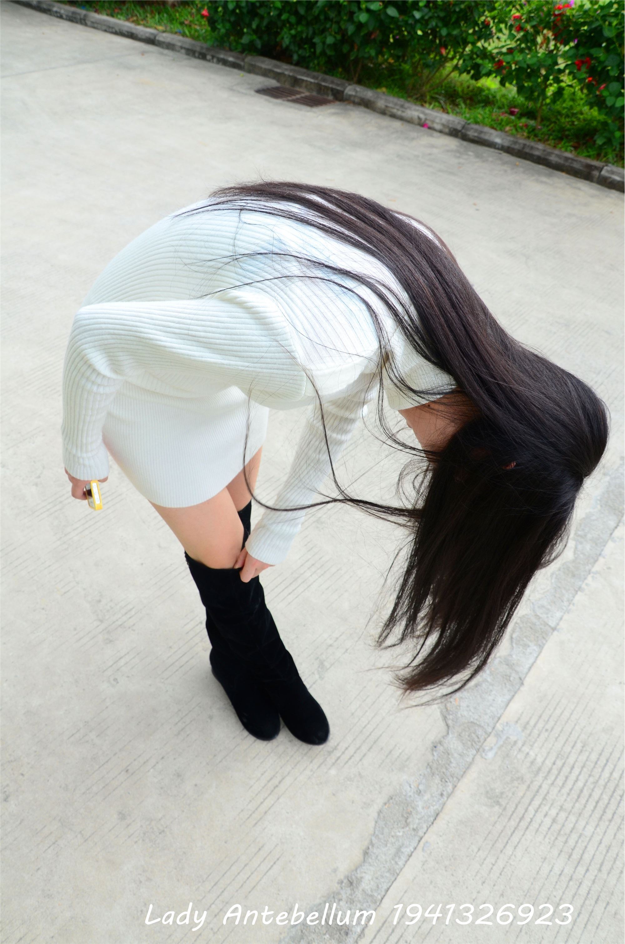 战前女神  恋足美腿棉袜女神级摄影套图 075