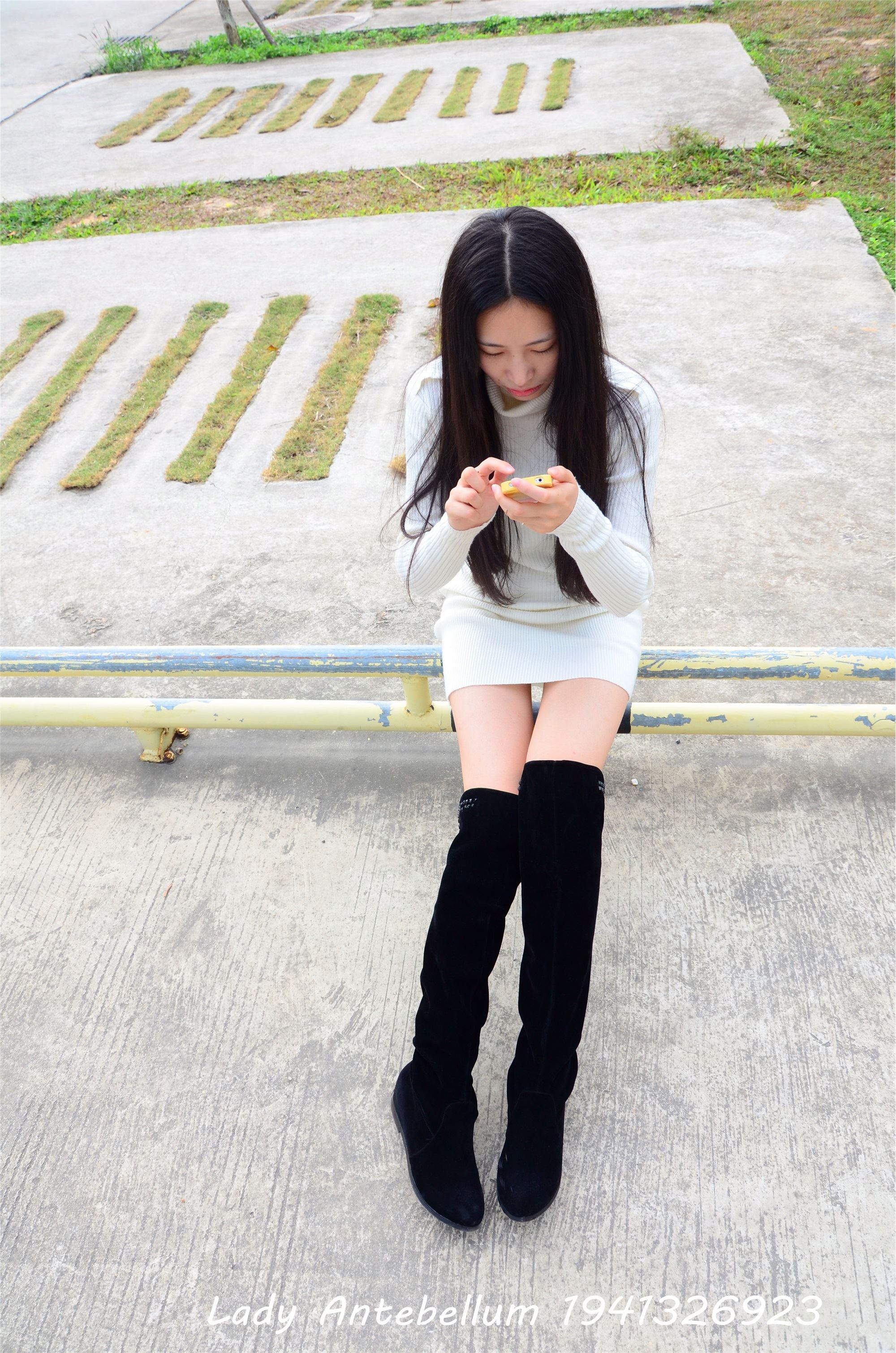 战前女神  恋足美腿棉袜女神级摄影套图 075