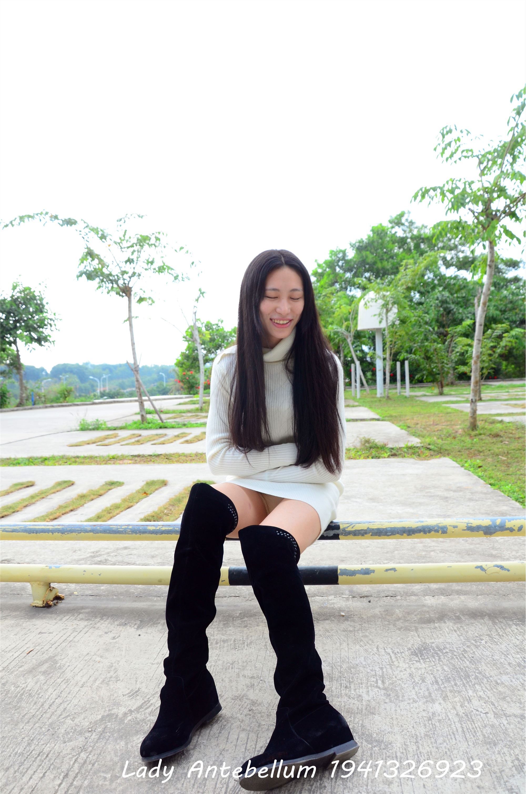 战前女神  恋足美腿棉袜女神级摄影套图 075