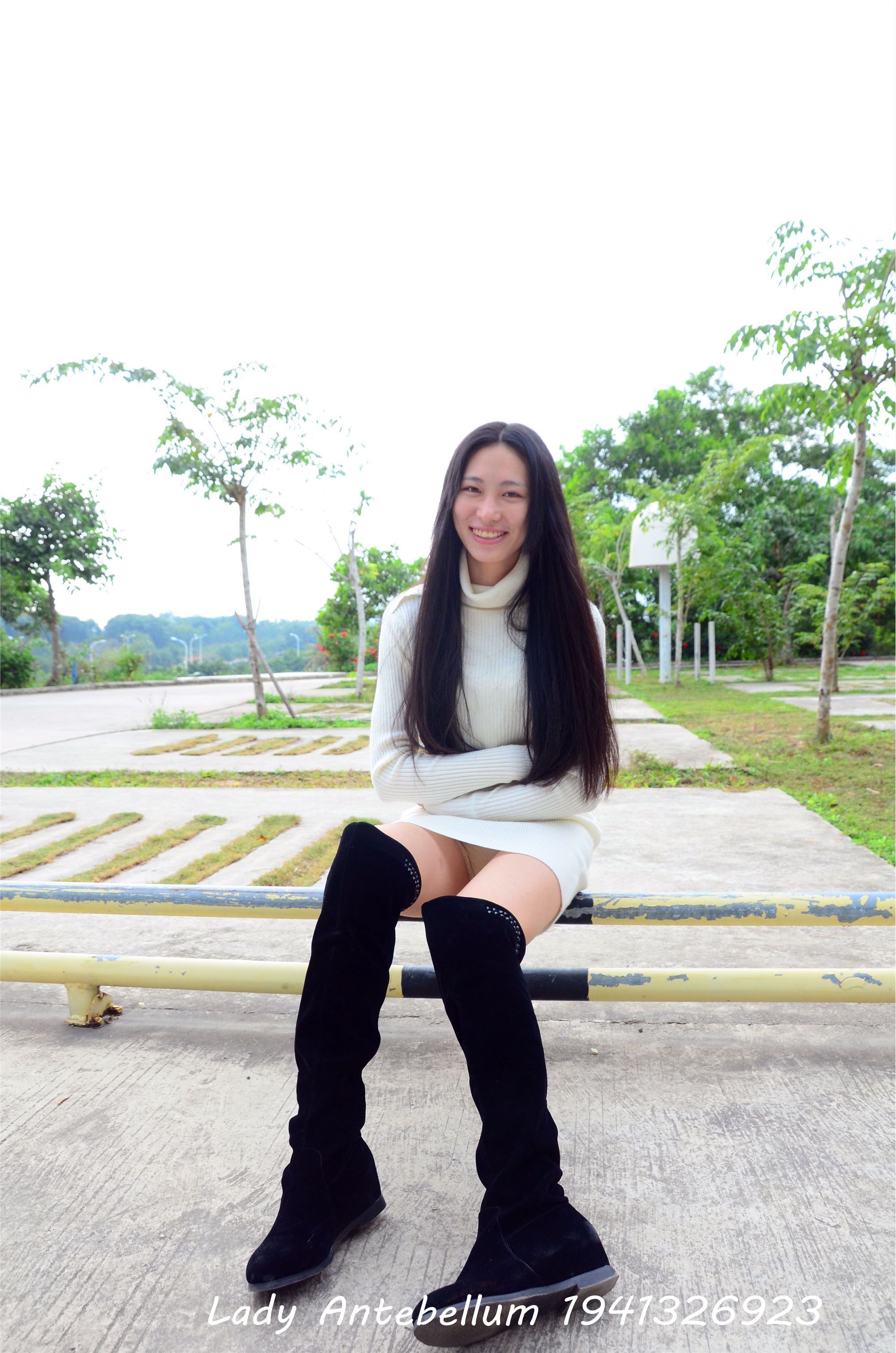 战前女神  恋足美腿棉袜女神级摄影套图 075