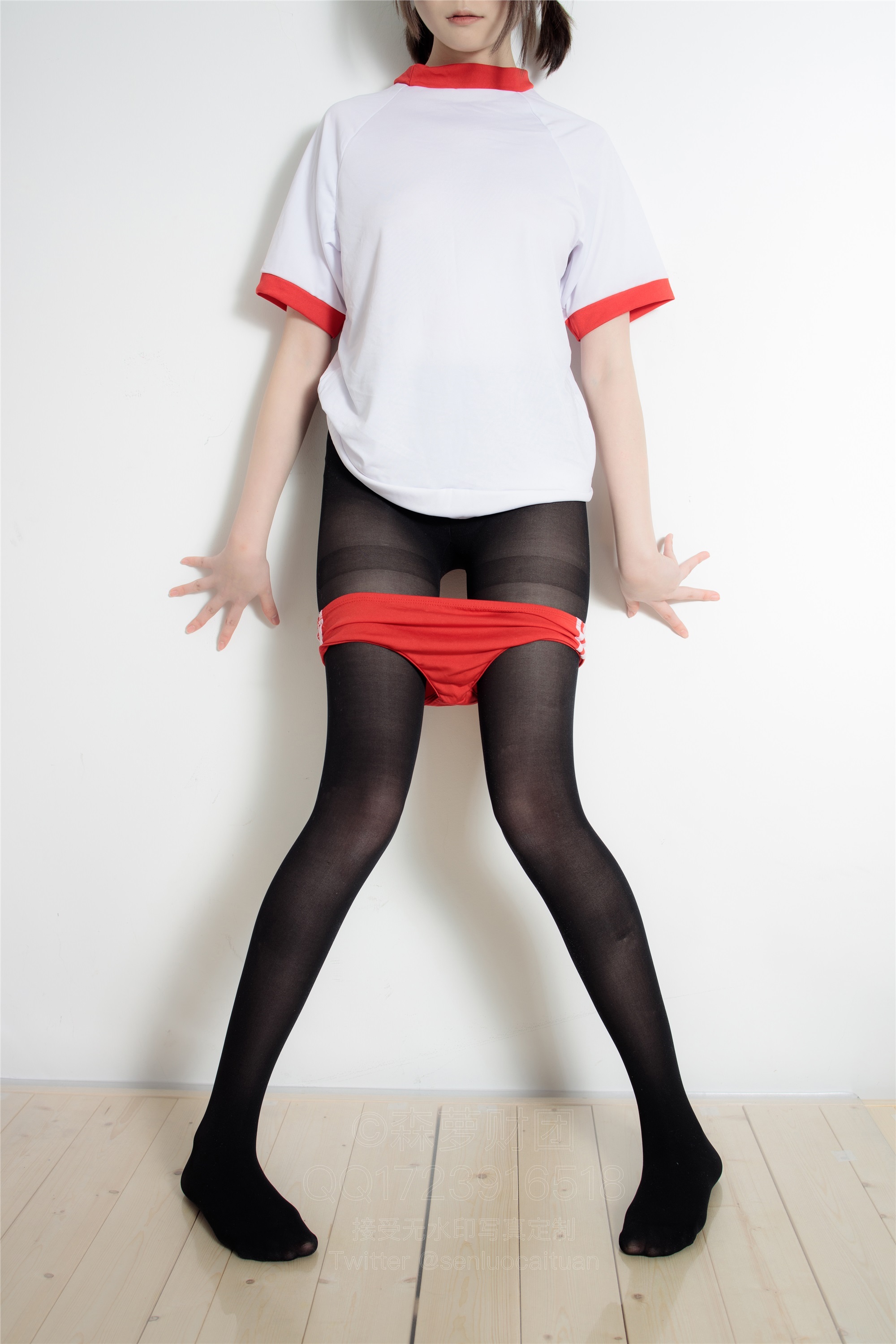 森萝财团萝莉丝足写真 WTMSB-001 红色布鲁马50D黑丝