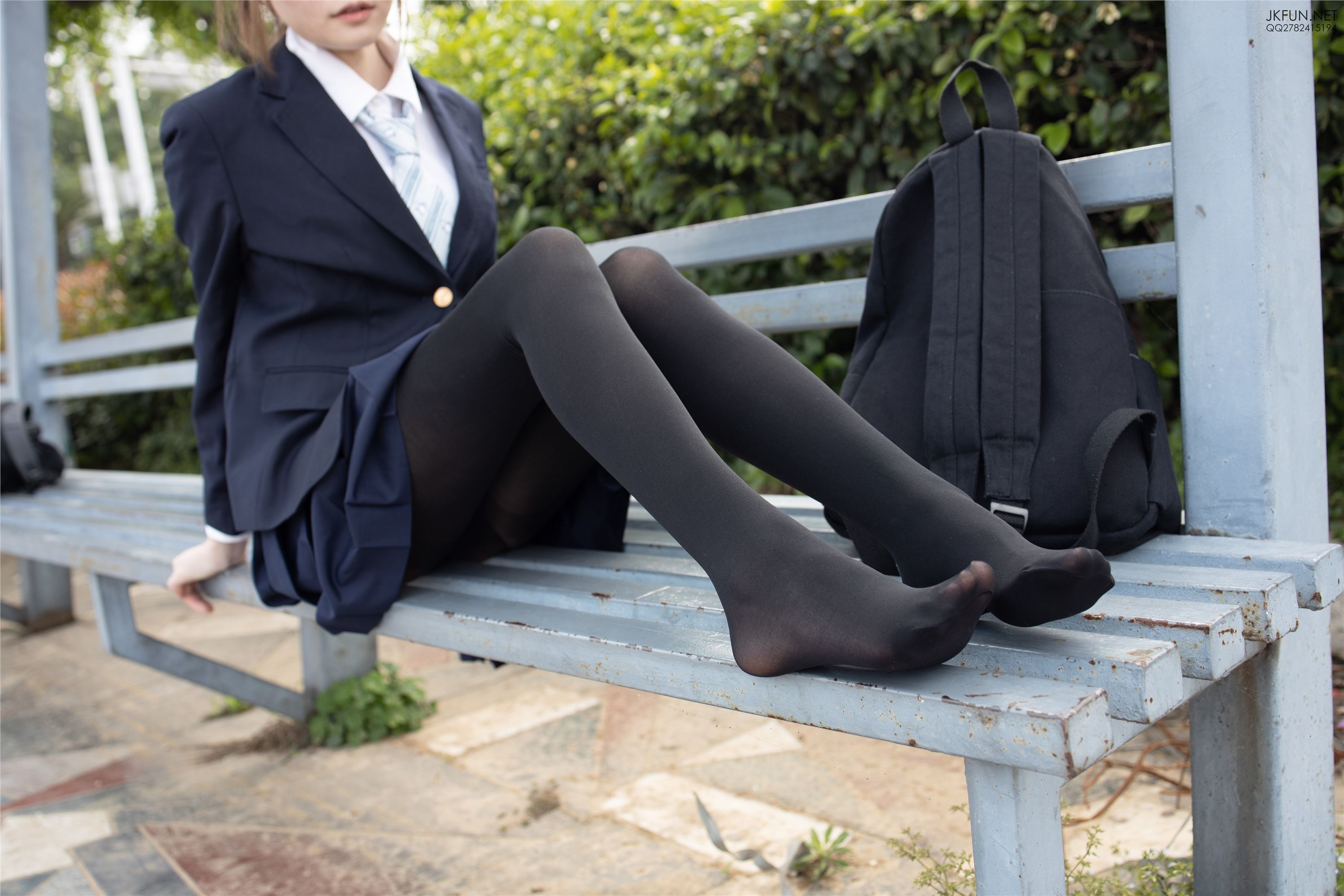 森萝财团萝莉丝足写真 JKFUN-006 Aika 日系黑丝