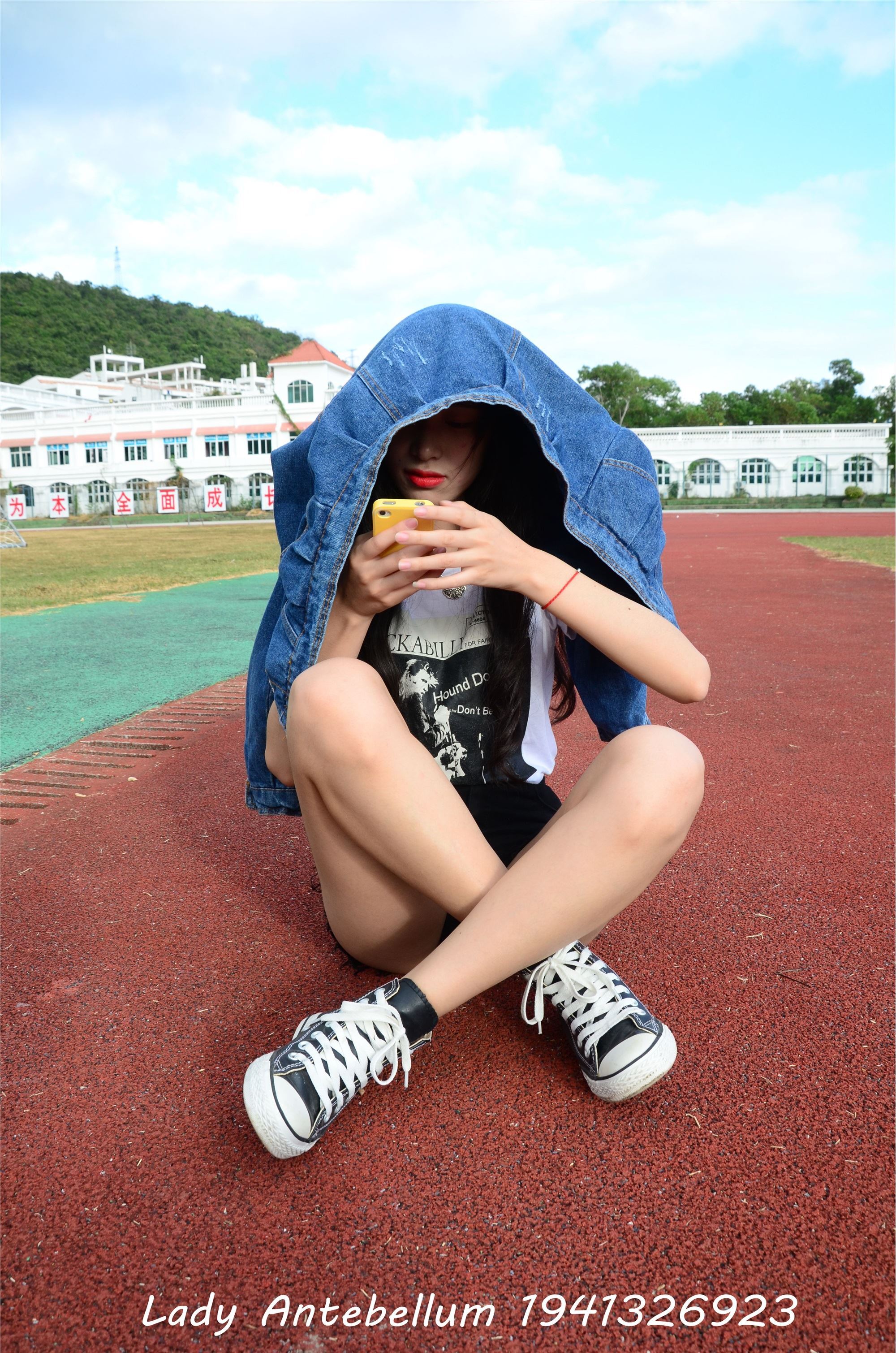 战前女神  恋足美腿棉袜女神级摄影套图 077