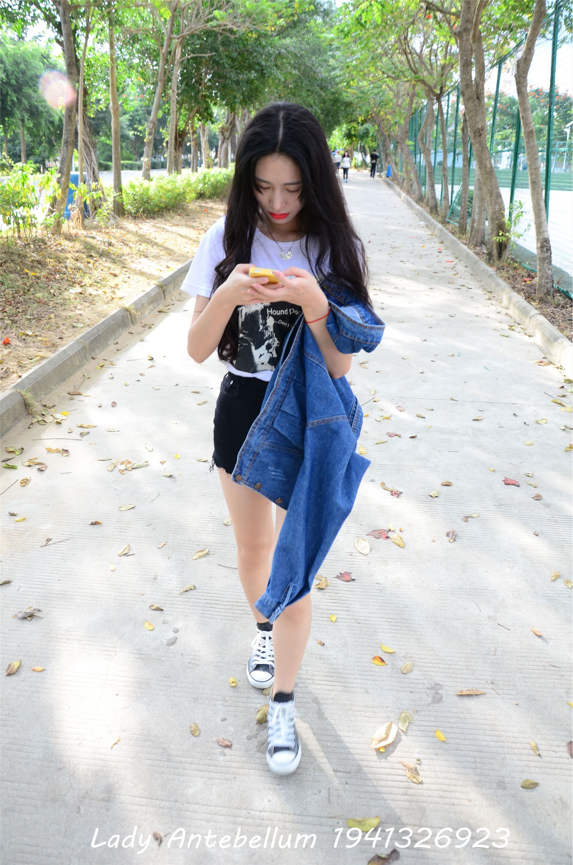 战前女神  恋足美腿棉袜女神级摄影套图 077