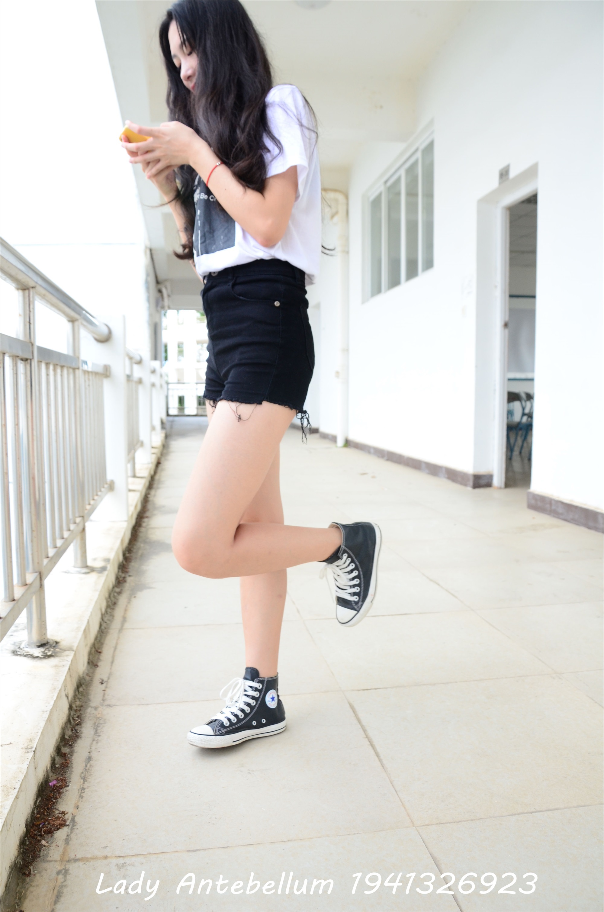 战前女神  恋足美腿棉袜女神级摄影套图 077