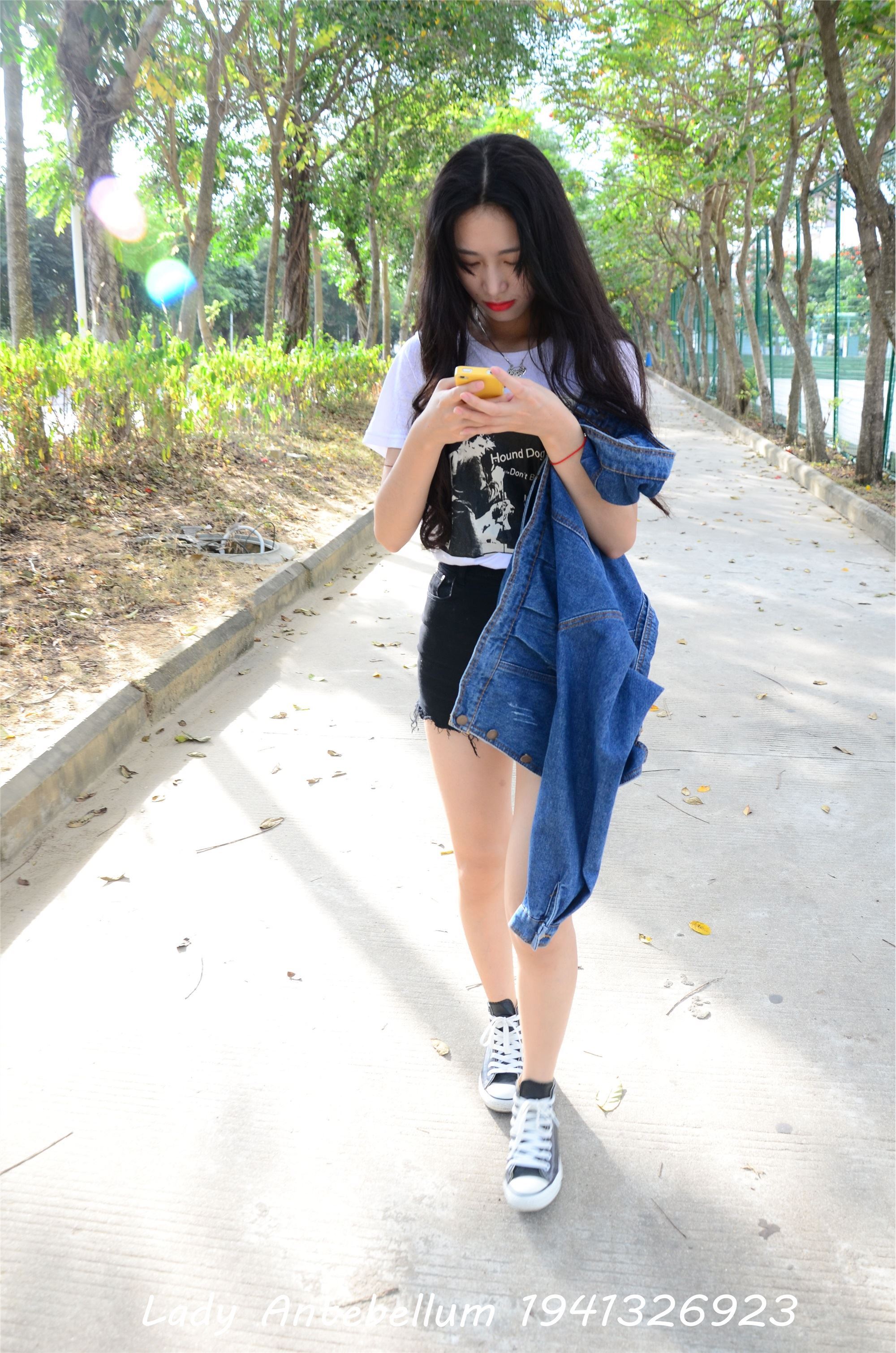 战前女神  恋足美腿棉袜女神级摄影套图 077