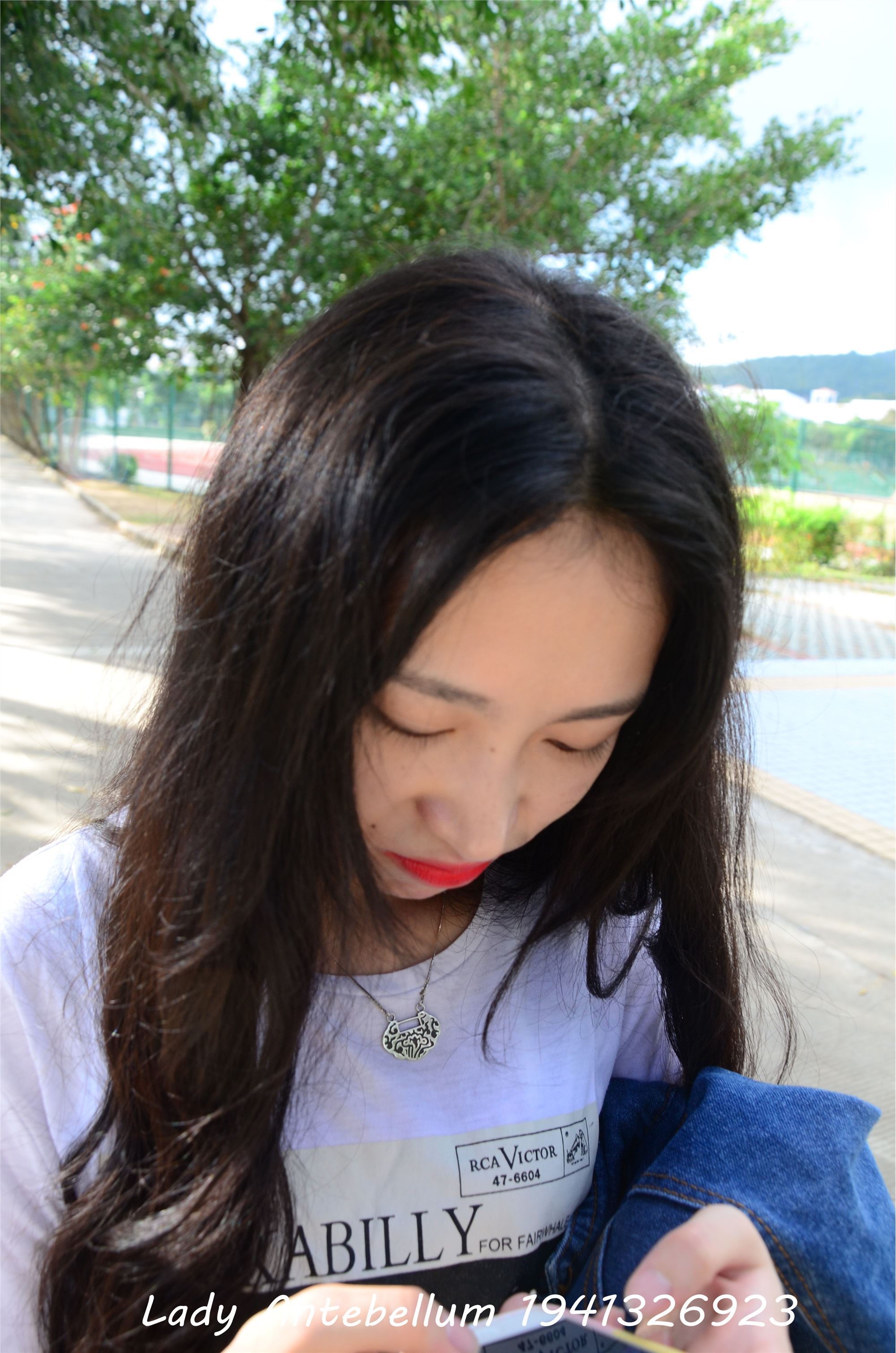 战前女神  恋足美腿棉袜女神级摄影套图 077