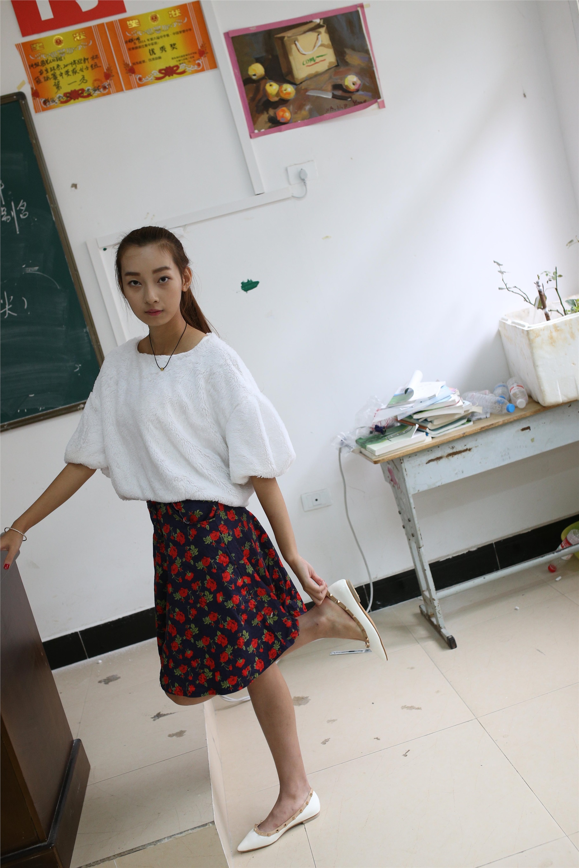 大西瓜套图 S006 白船袜月133p