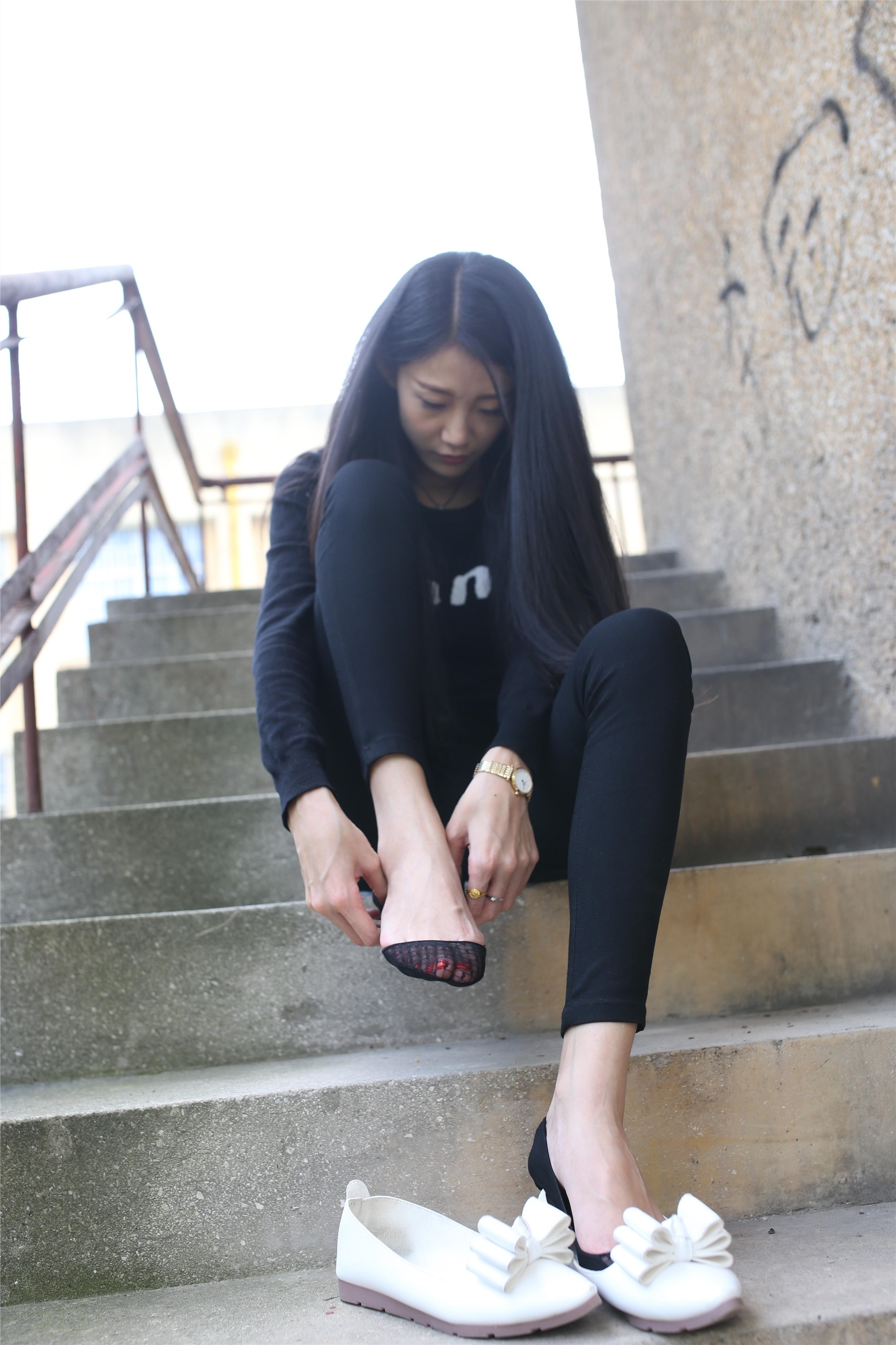 大西瓜套图 S010 黑长裤268p1