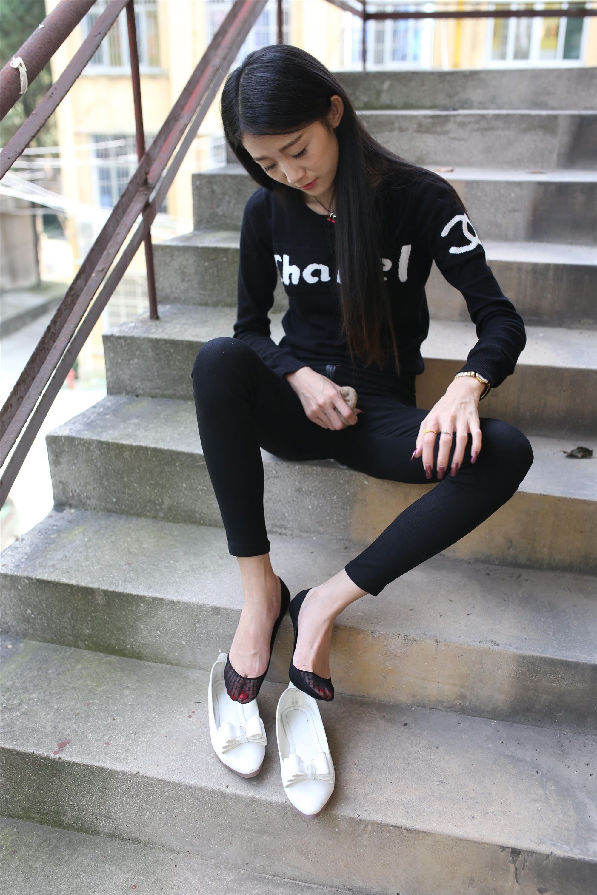 大西瓜套图 S010 黑长裤268p1