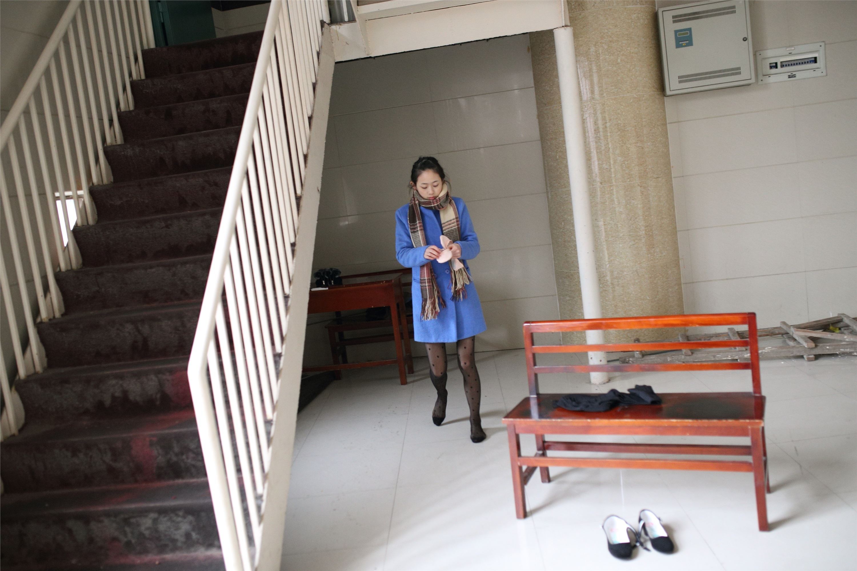 大西瓜套图 S015 蓝衣少女128p