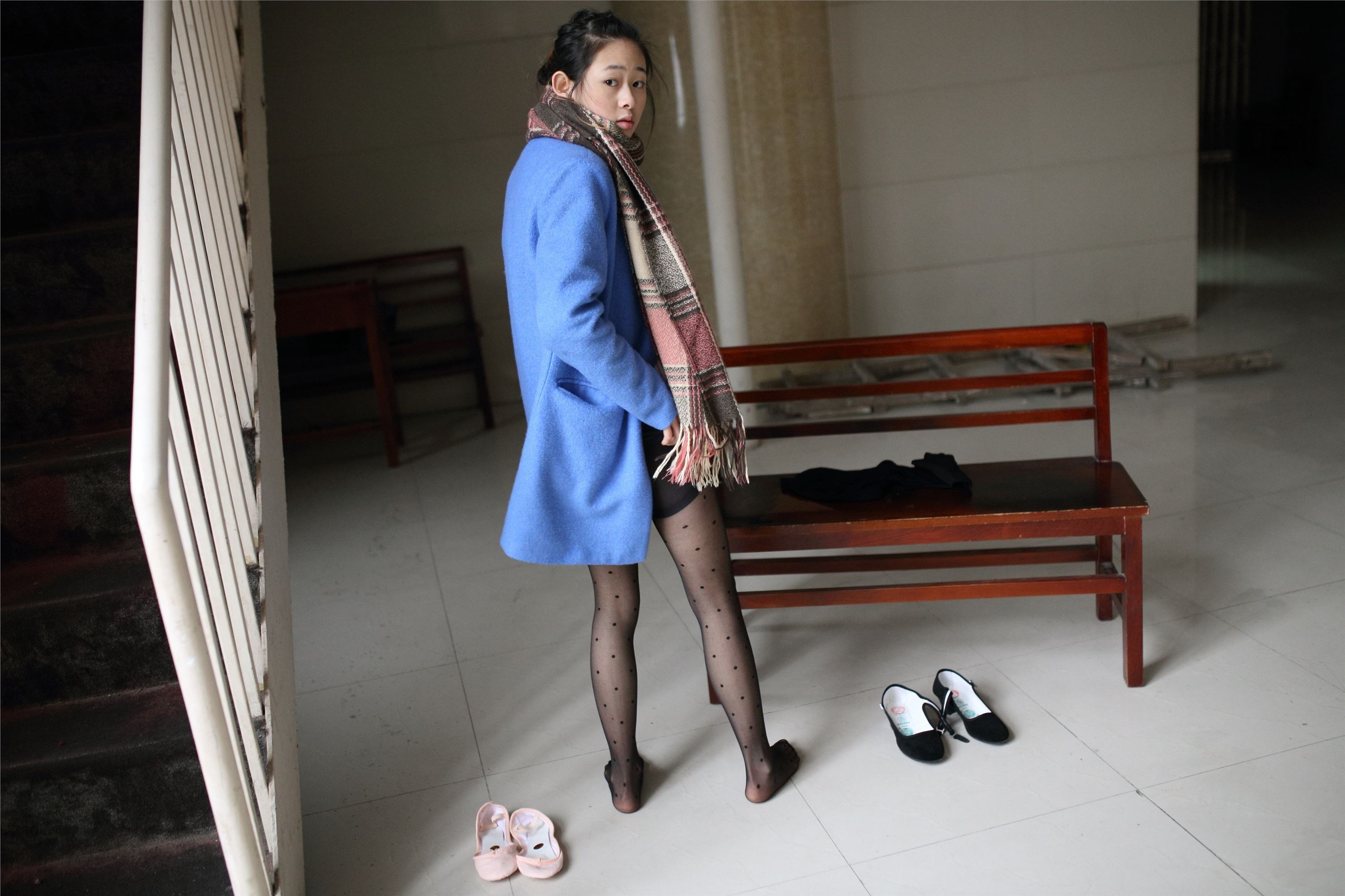 大西瓜套图 S015 蓝衣少女128p