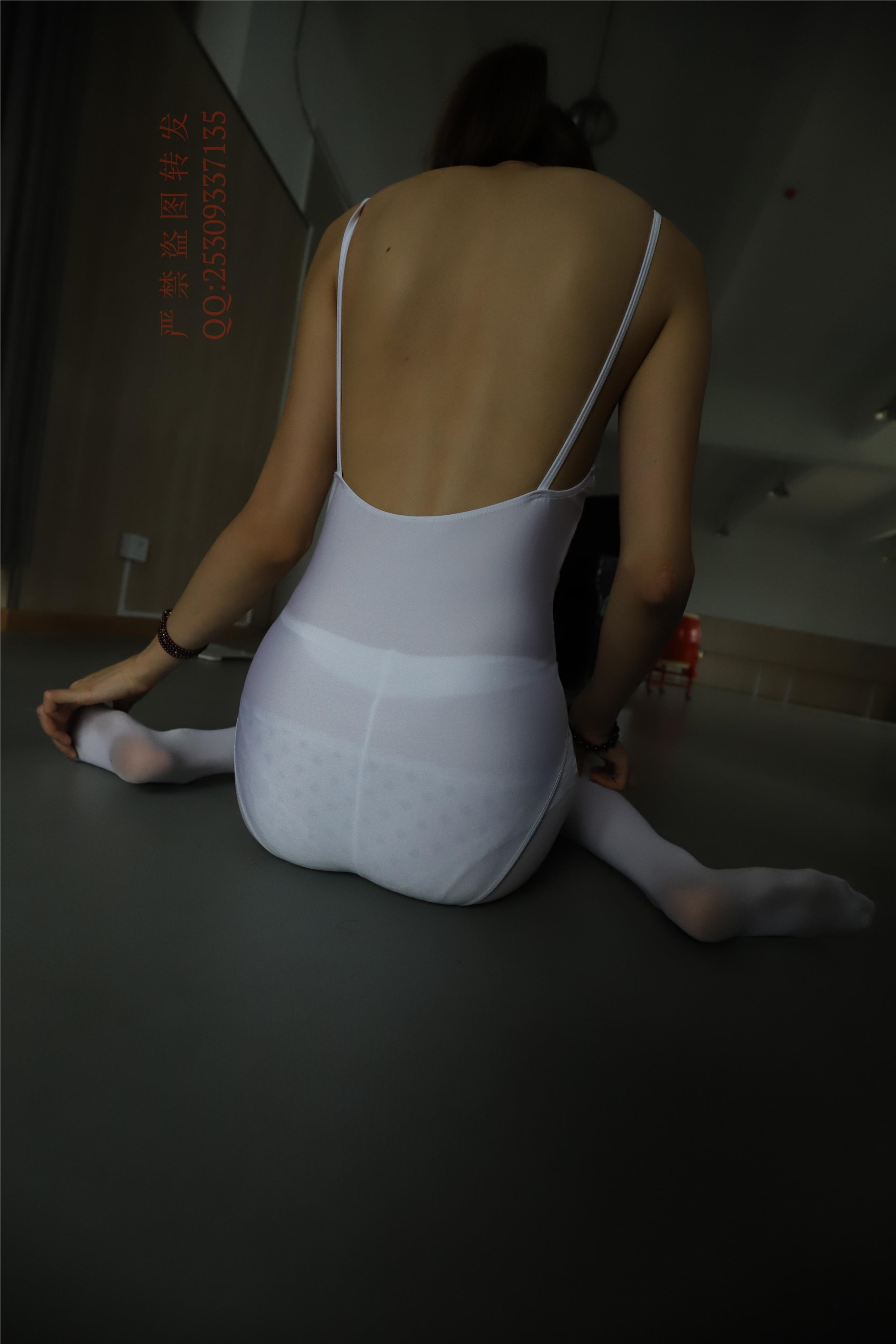 大西瓜套图 2018 7.8月活动模特三体操服 白si1