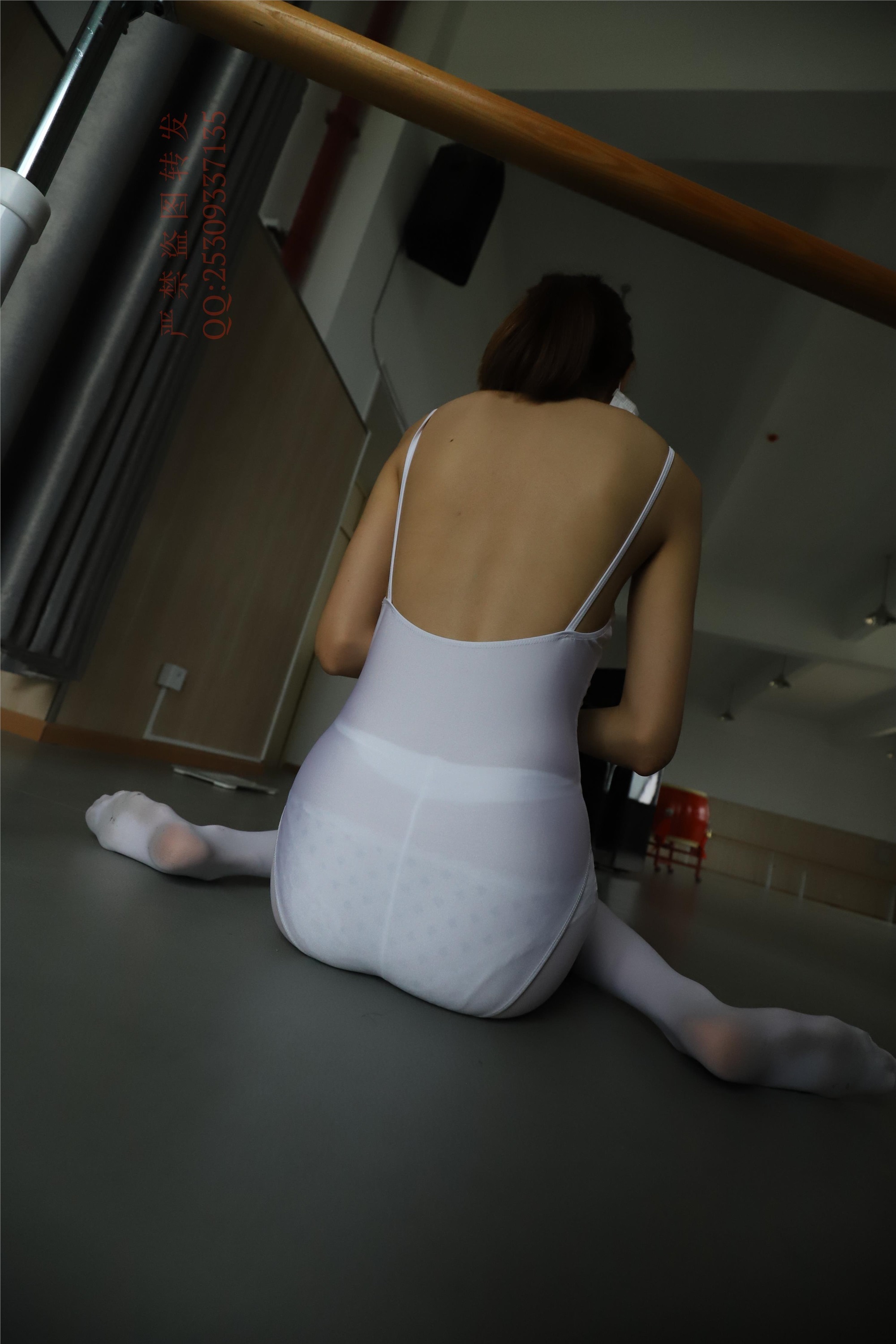 大西瓜套图 2018 7.8月活动模特三体操服 白si1