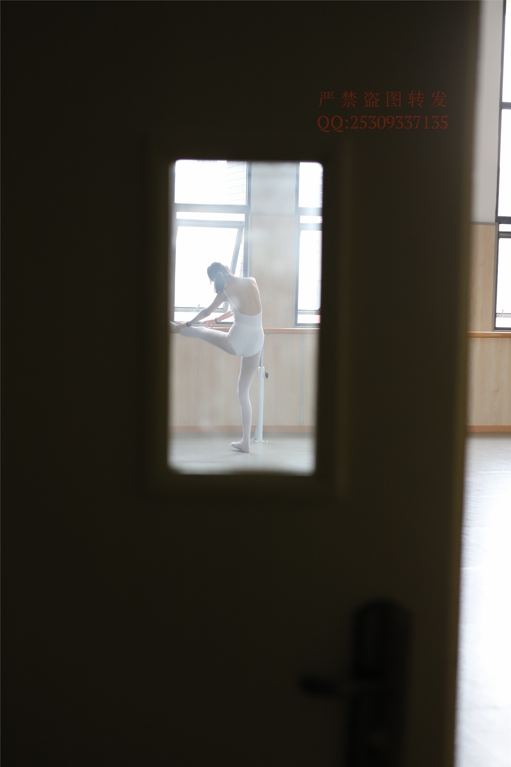 大西瓜套图 2018 7.8月活动模特三体操服 白si1