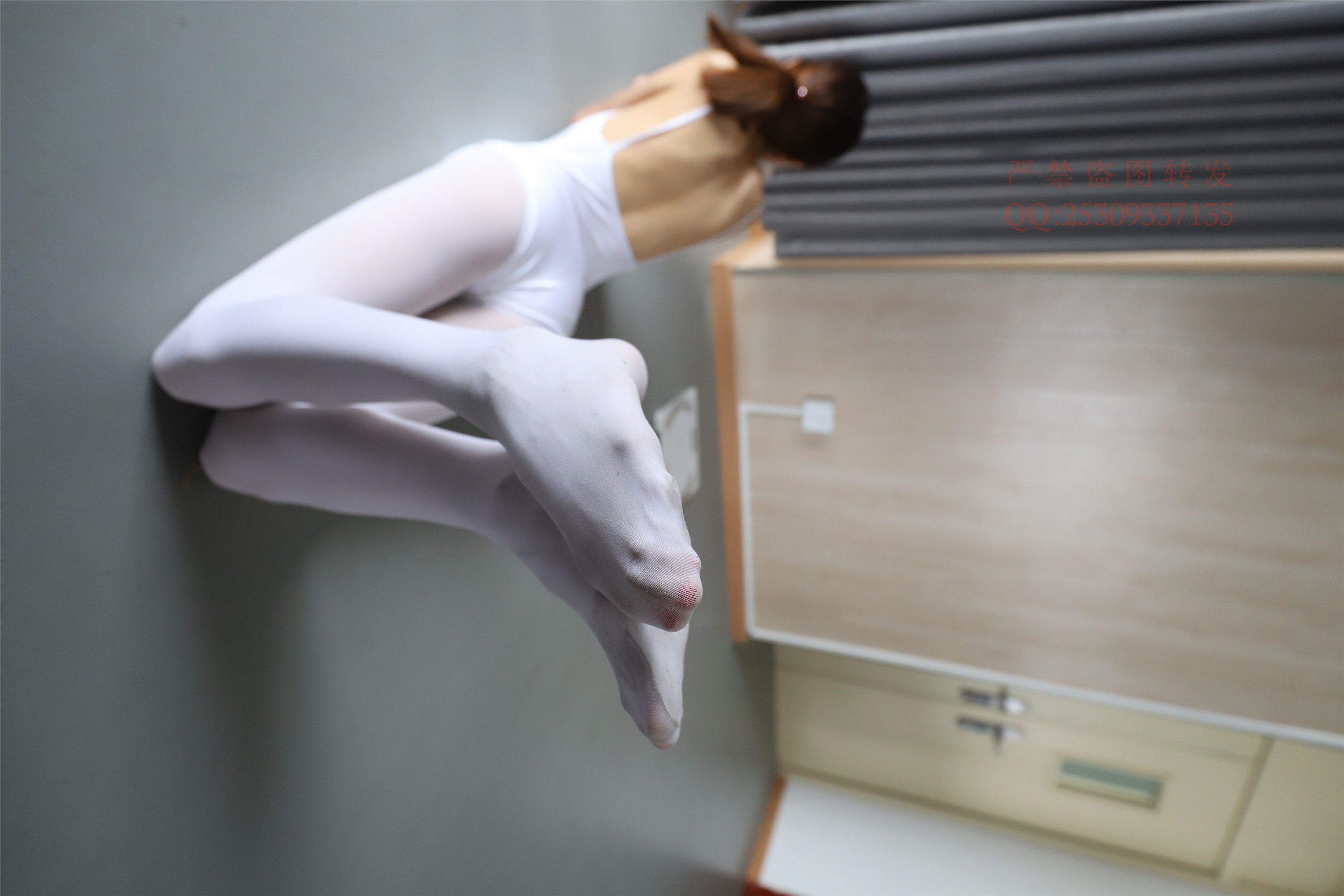 大西瓜套图 2018 7.8月活动模特三体操服 白si1