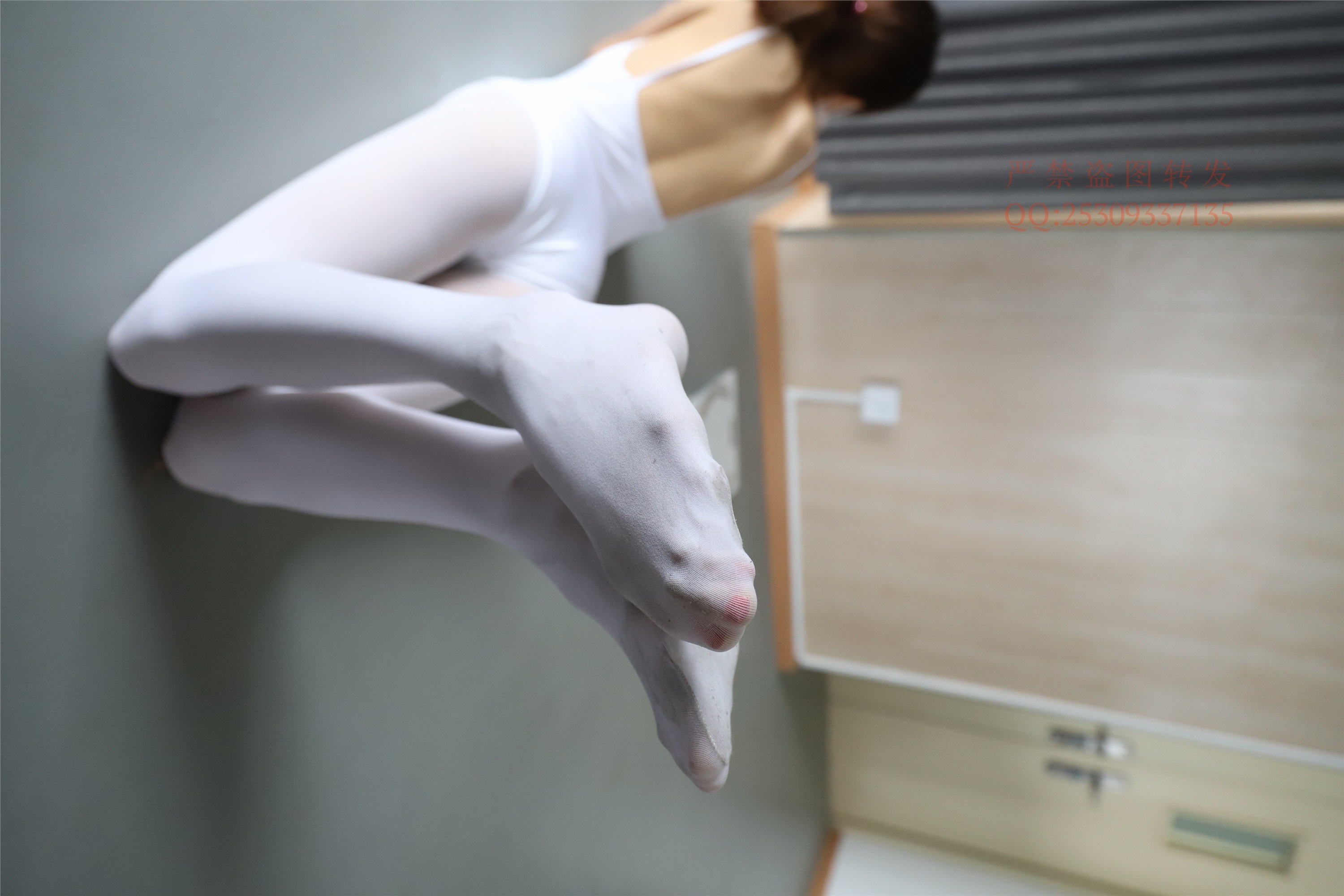 大西瓜套图 2018 7.8月活动模特三体操服 白si1