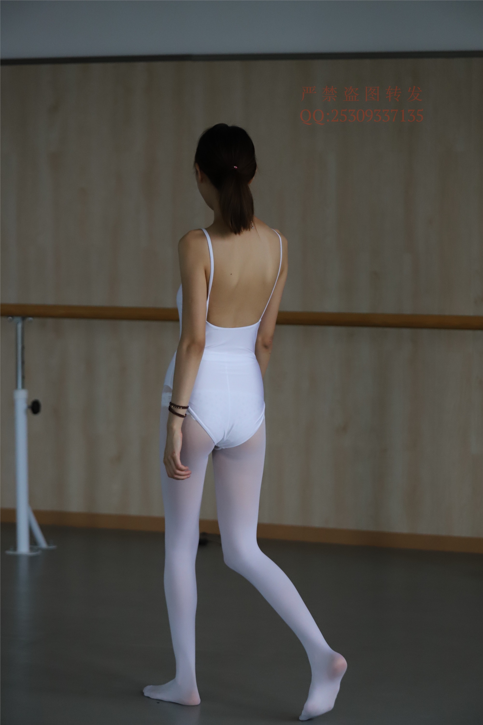 大西瓜套图 2018 7.8月活动模特三体操服 白si2