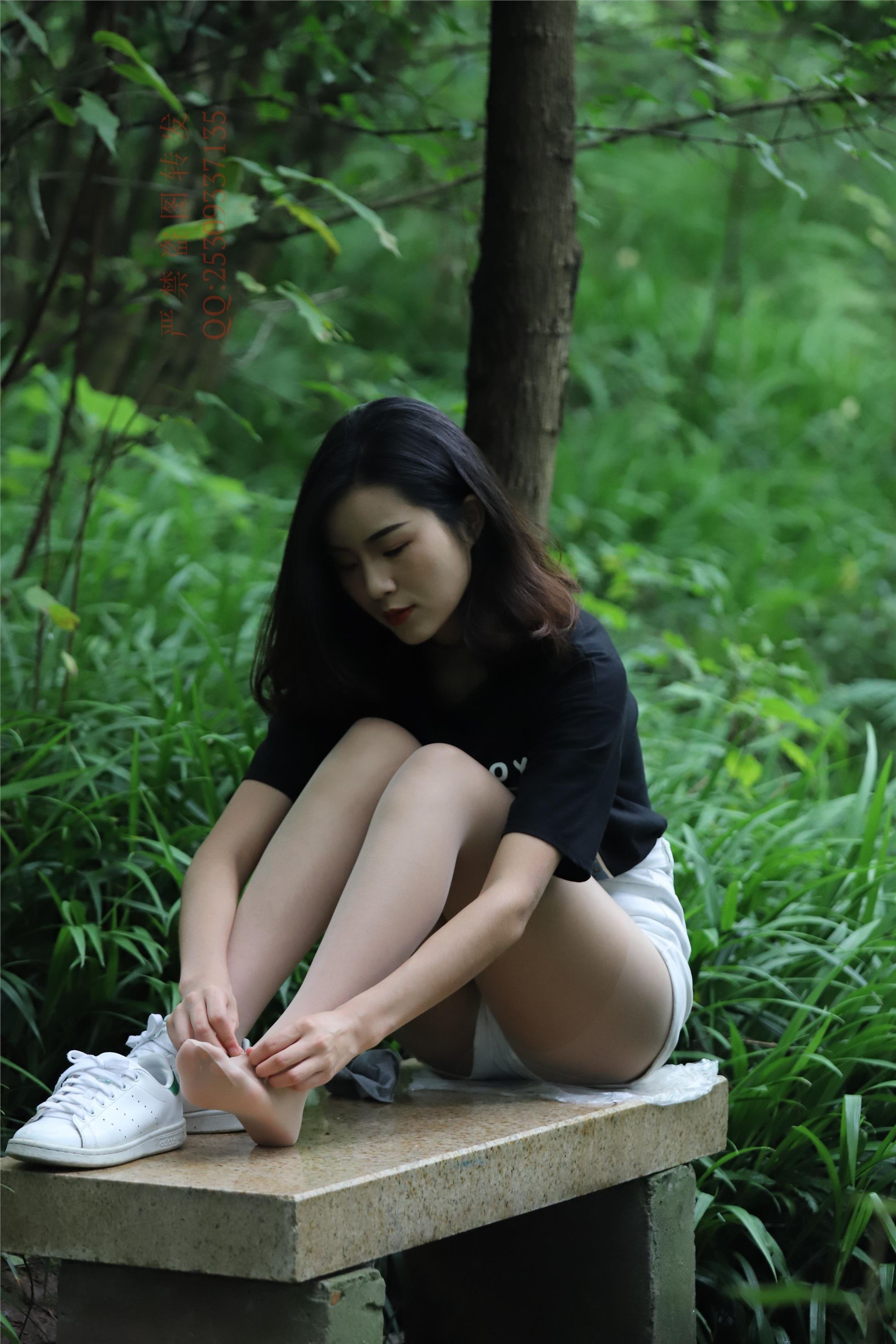 大西瓜套图 2018 7.8月活动模特二平底鞋肉si 船袜1