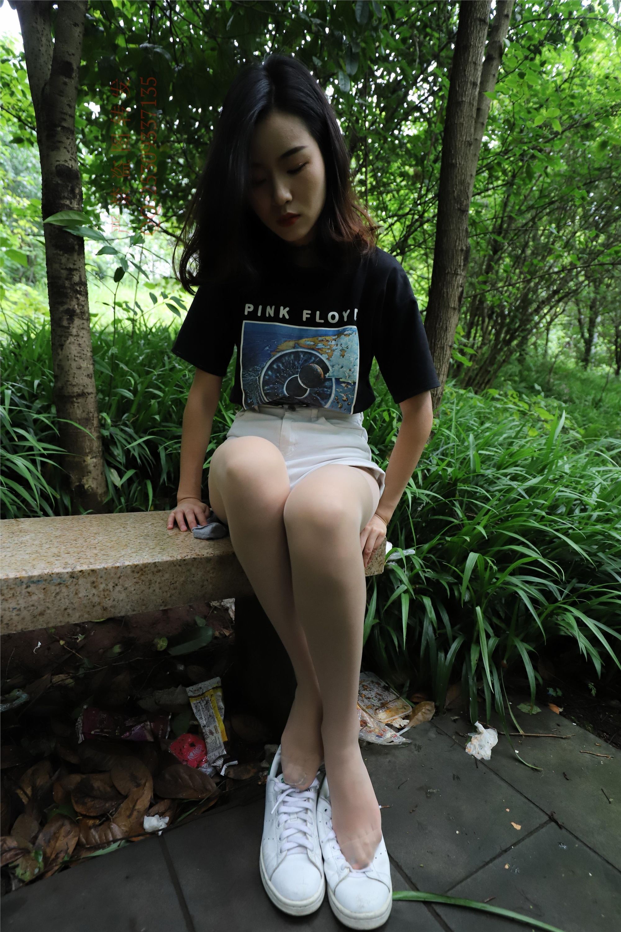 大西瓜套图 2018 7.8月活动模特二平底鞋肉si 船袜1