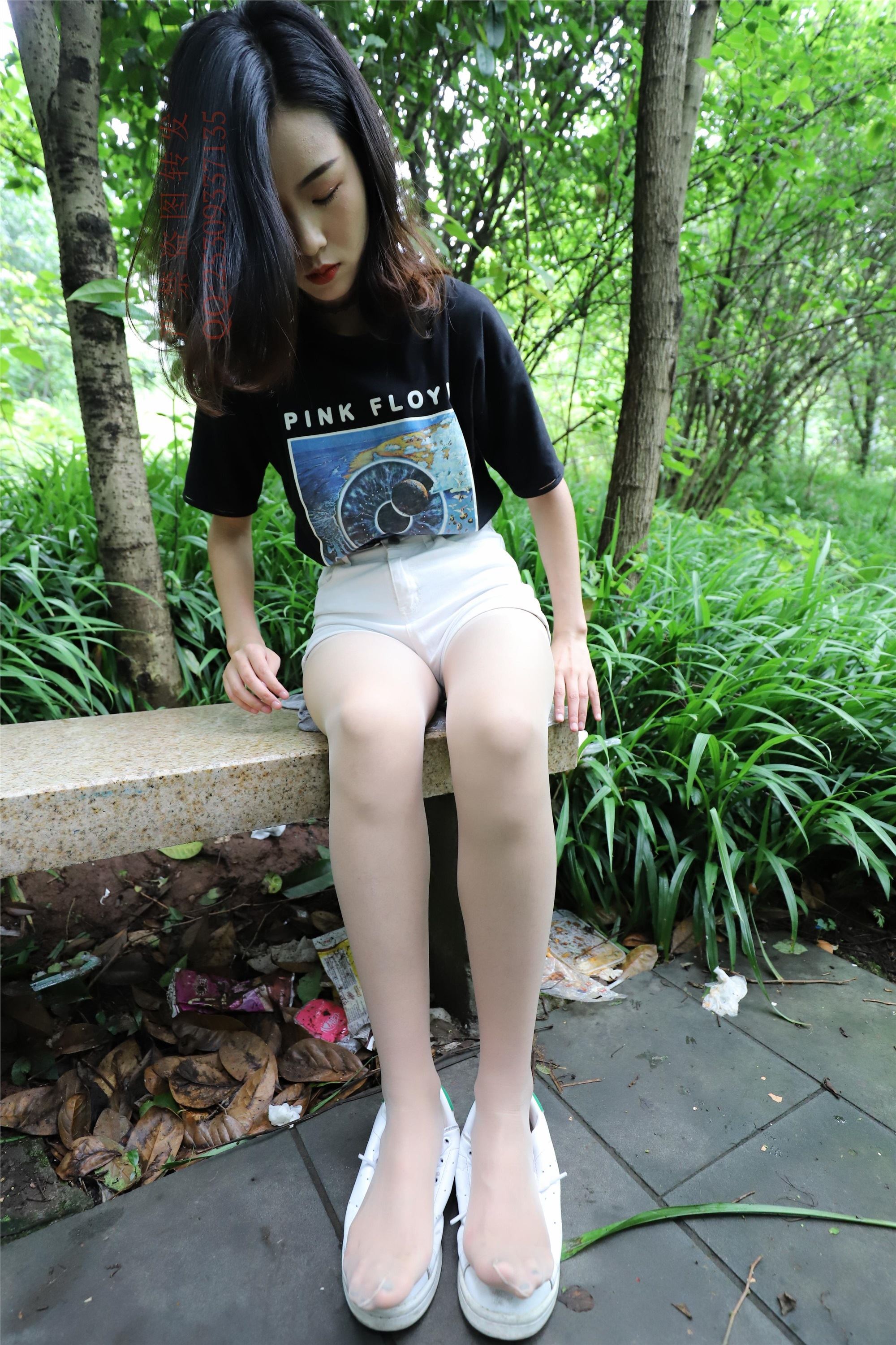 大西瓜套图 2018 7.8月活动模特二平底鞋肉si 船袜1